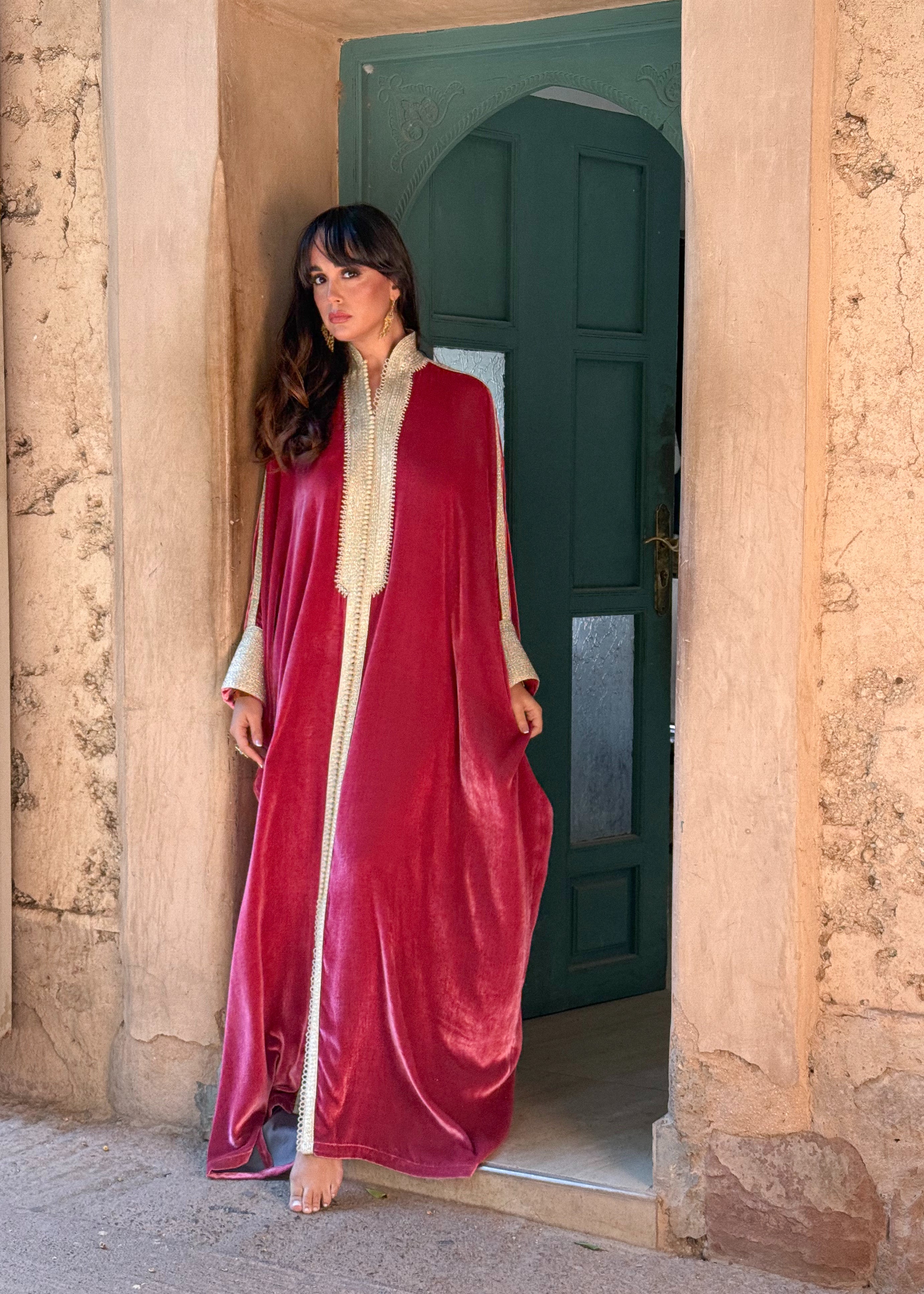 NAYA SILK VELVET KAFTAN