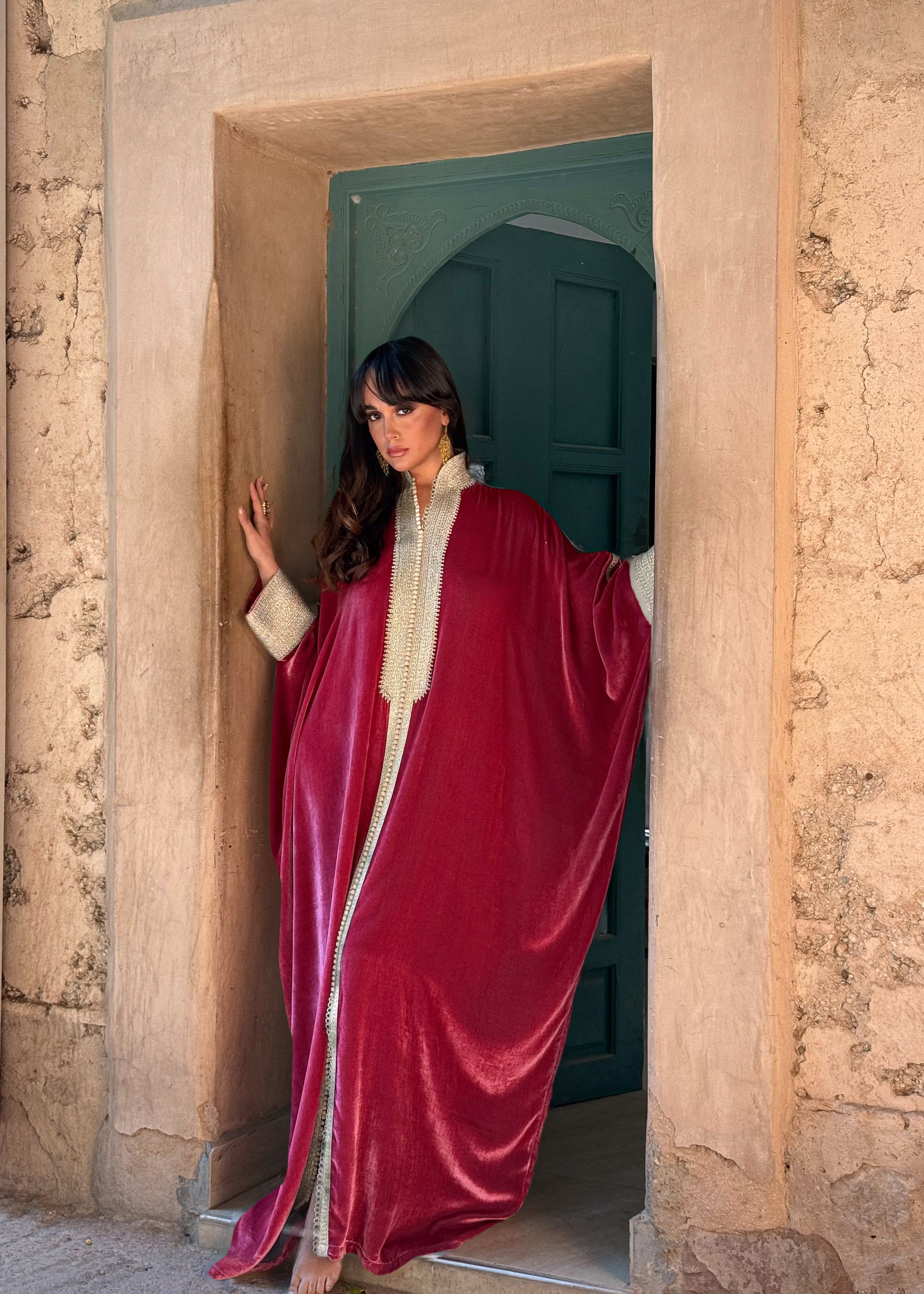NAYA SILK VELVET KAFTAN