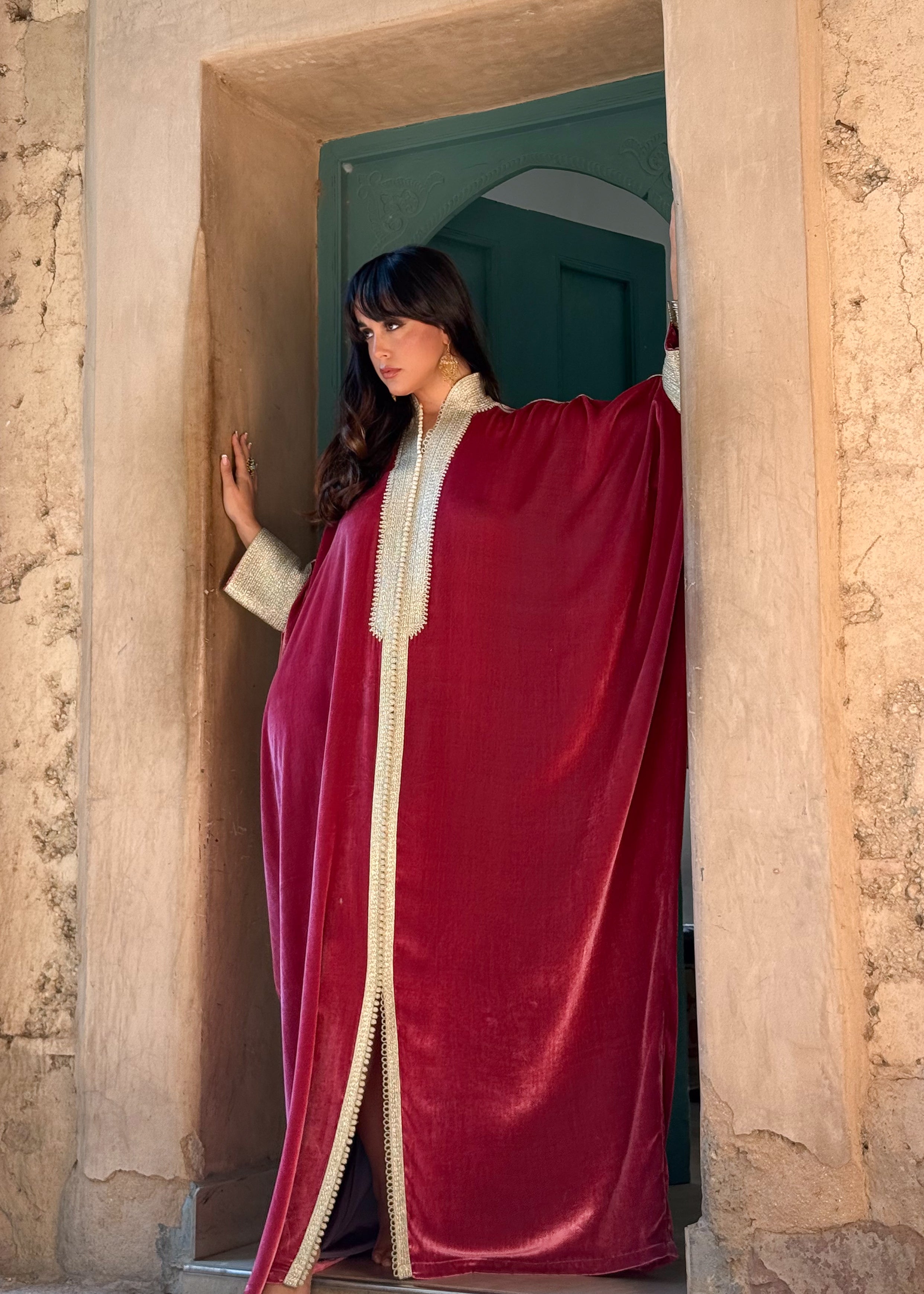 NAYA SILK VELVET KAFTAN