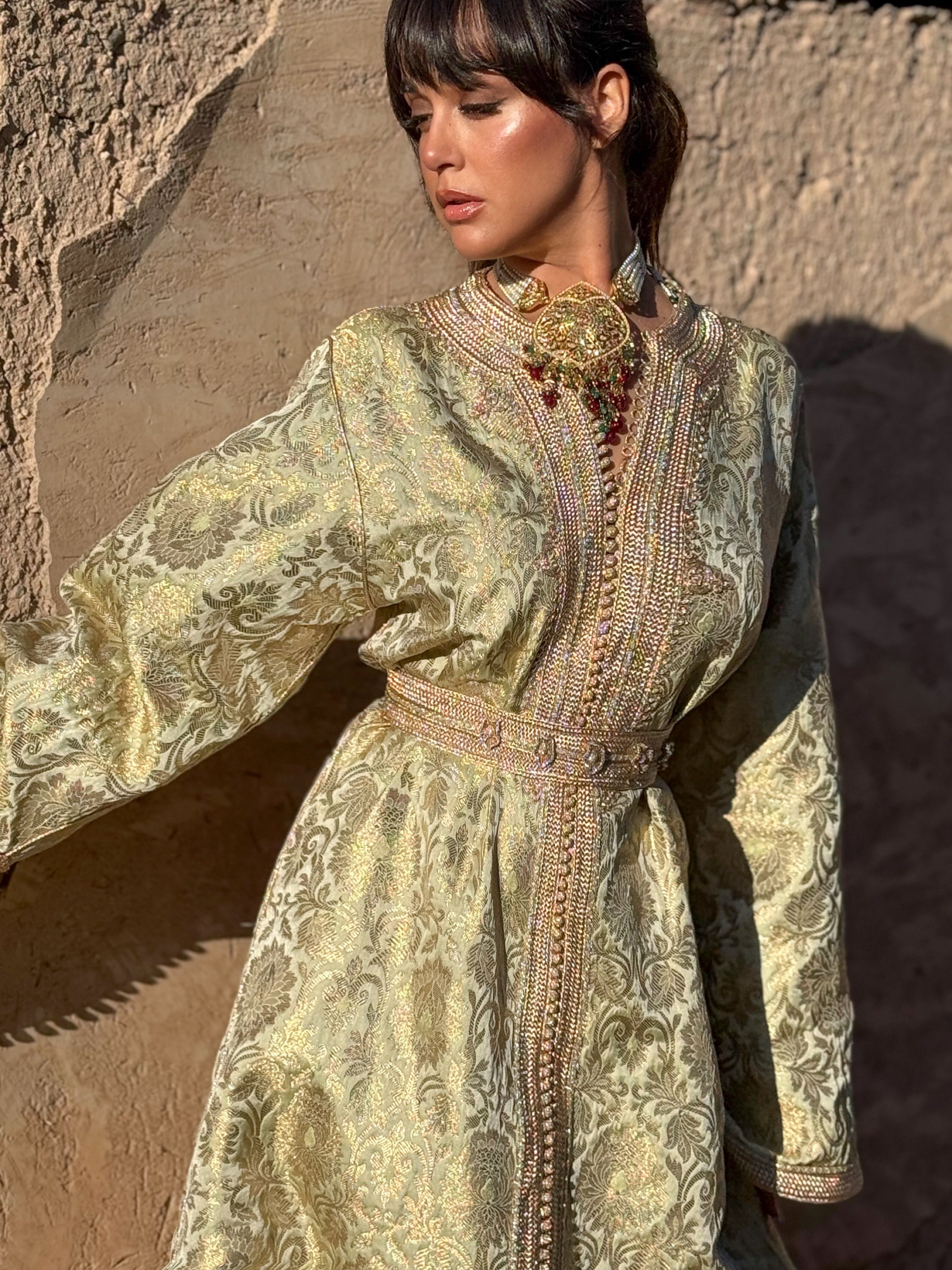 DANA SILK BROCADE KAFTAN