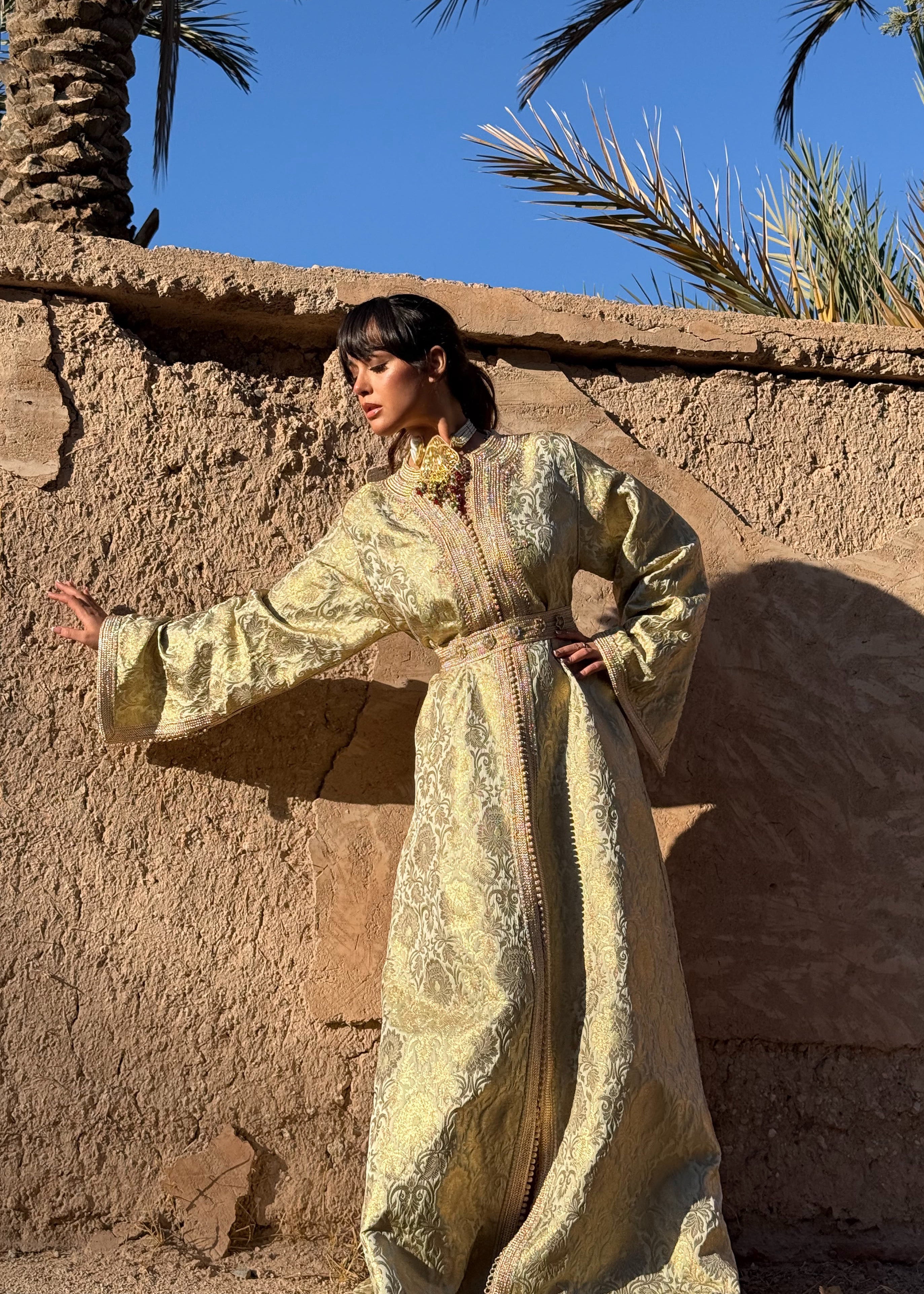 DANA SILK BROCADE KAFTAN