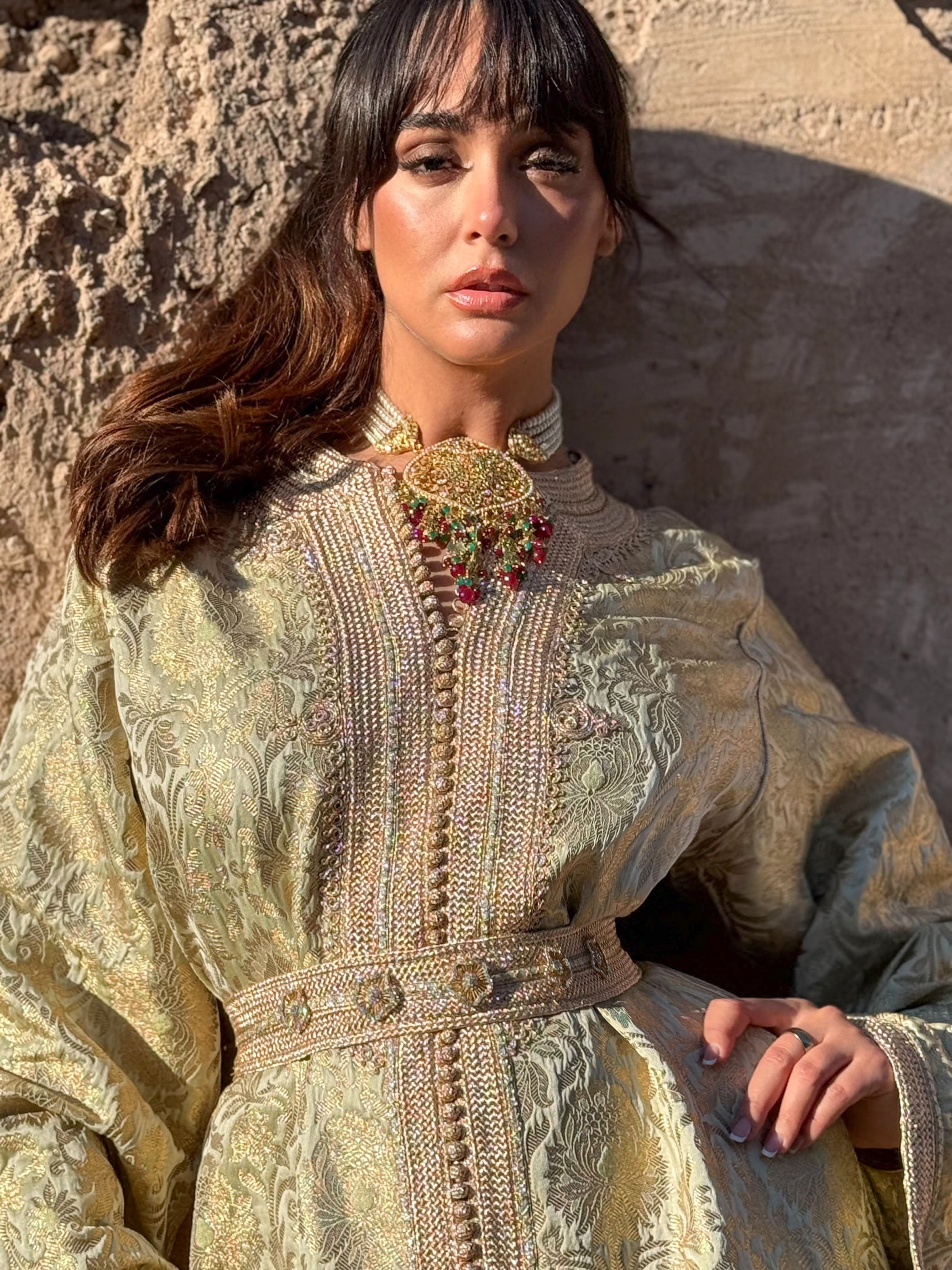 DANA SILK BROCADE KAFTAN