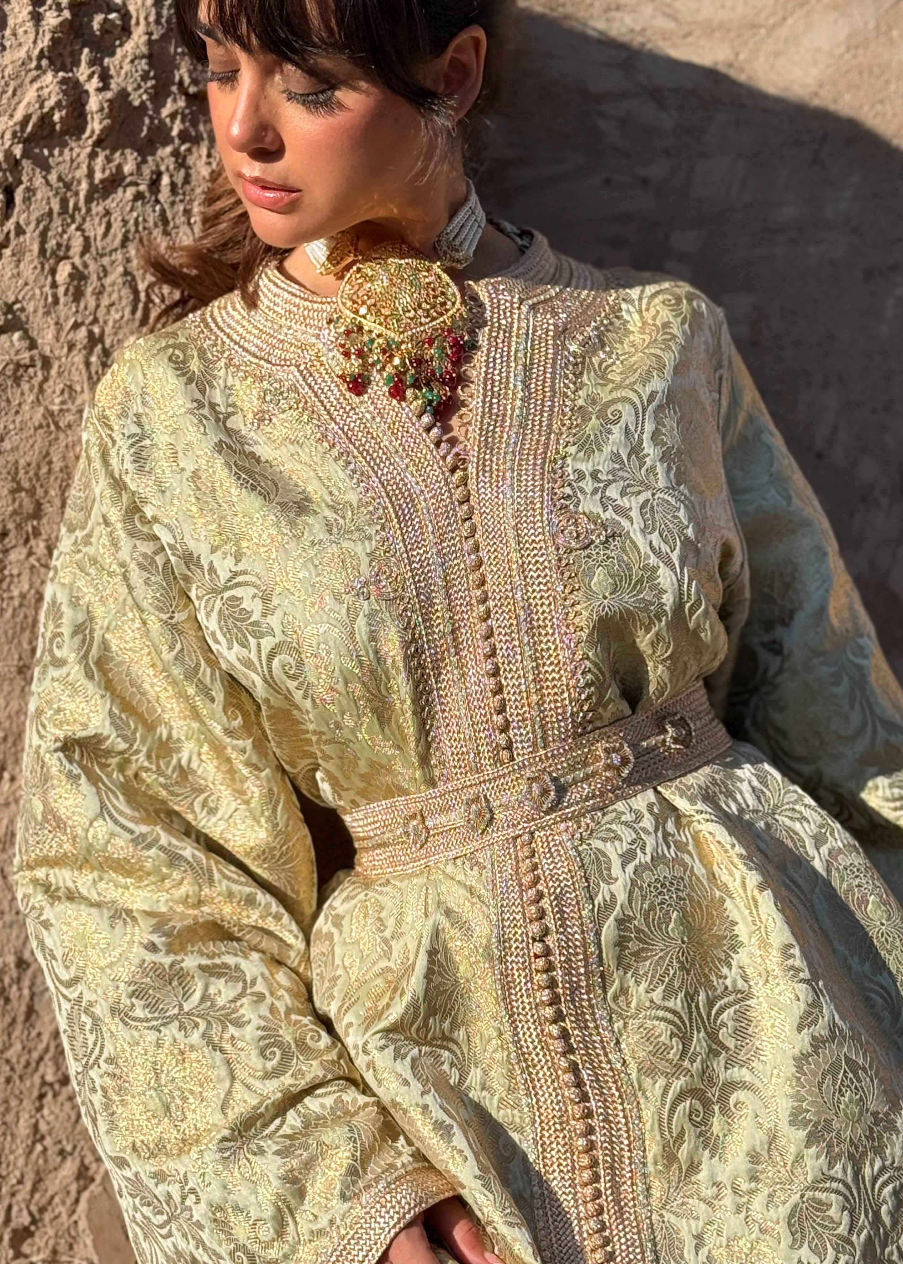 DANA SILK BROCADE KAFTAN