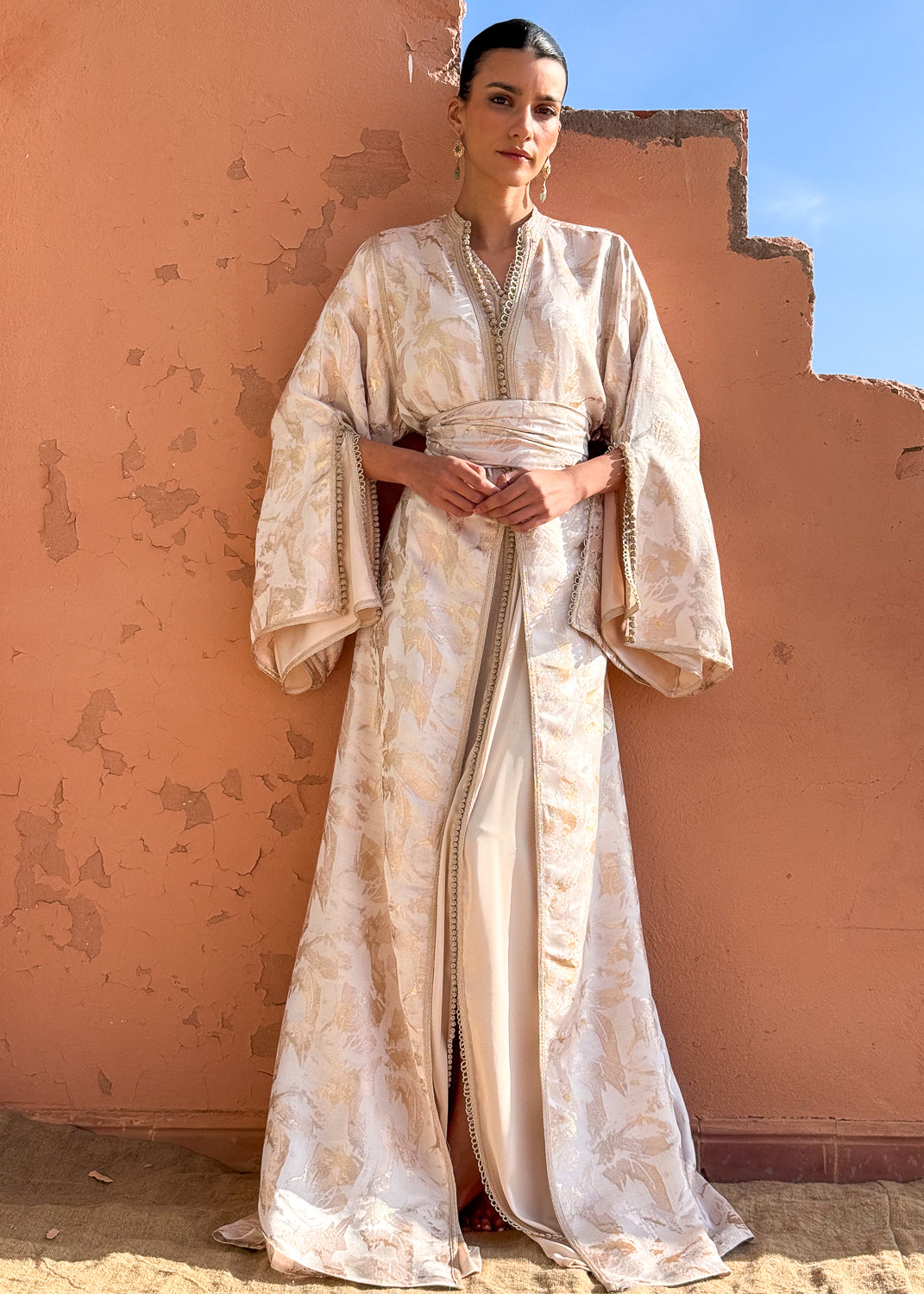 SOFIA TWO-PIECE SILK KAFTAN