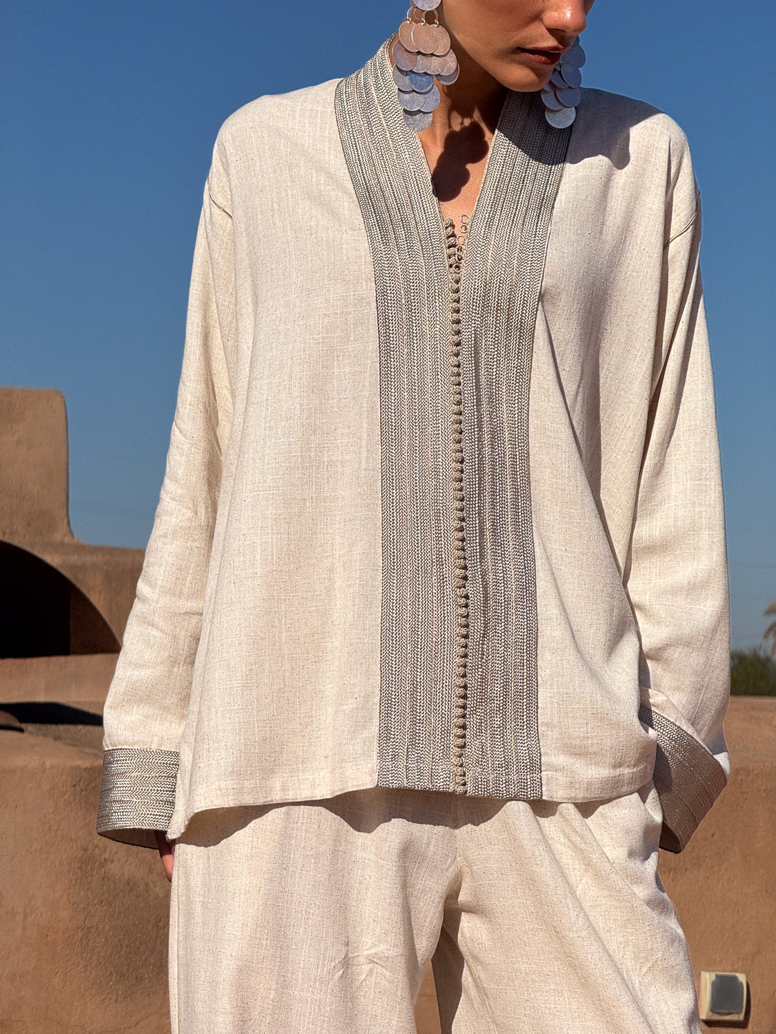 NAZIM LINEN MATCHING SET