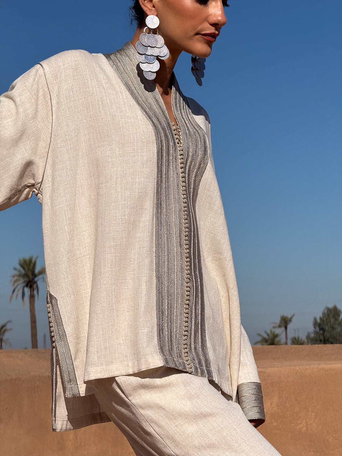 NAZIM LINEN MATCHING SET