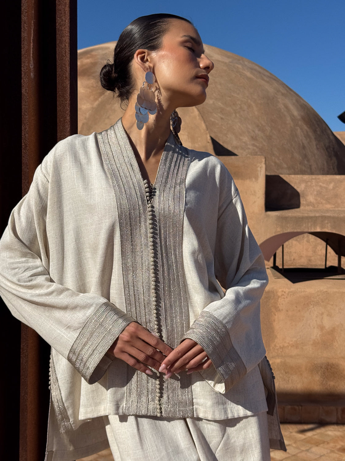 NAZIM LINEN MATCHING SET