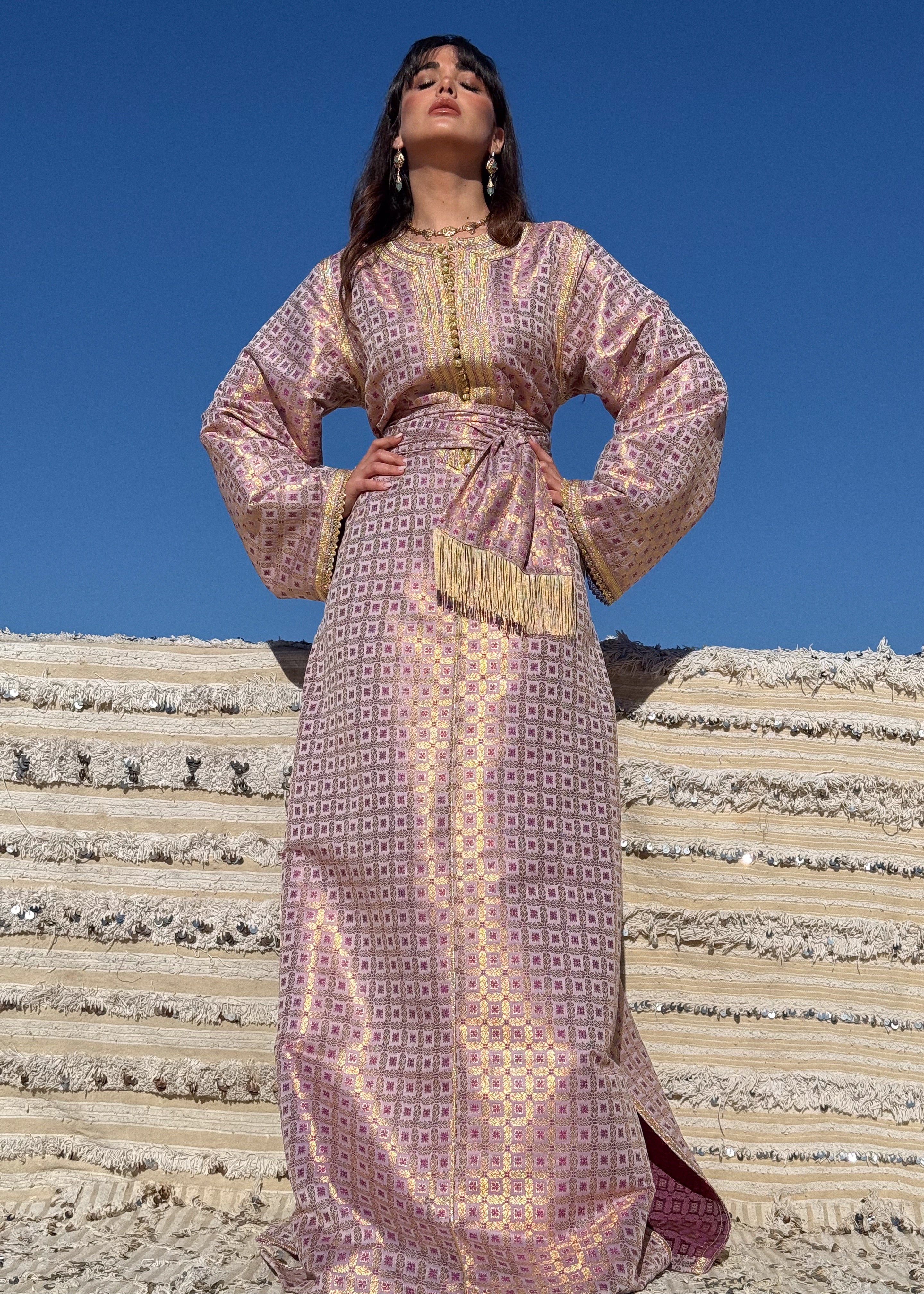 FATMA SILK BROCADE KAFTAN