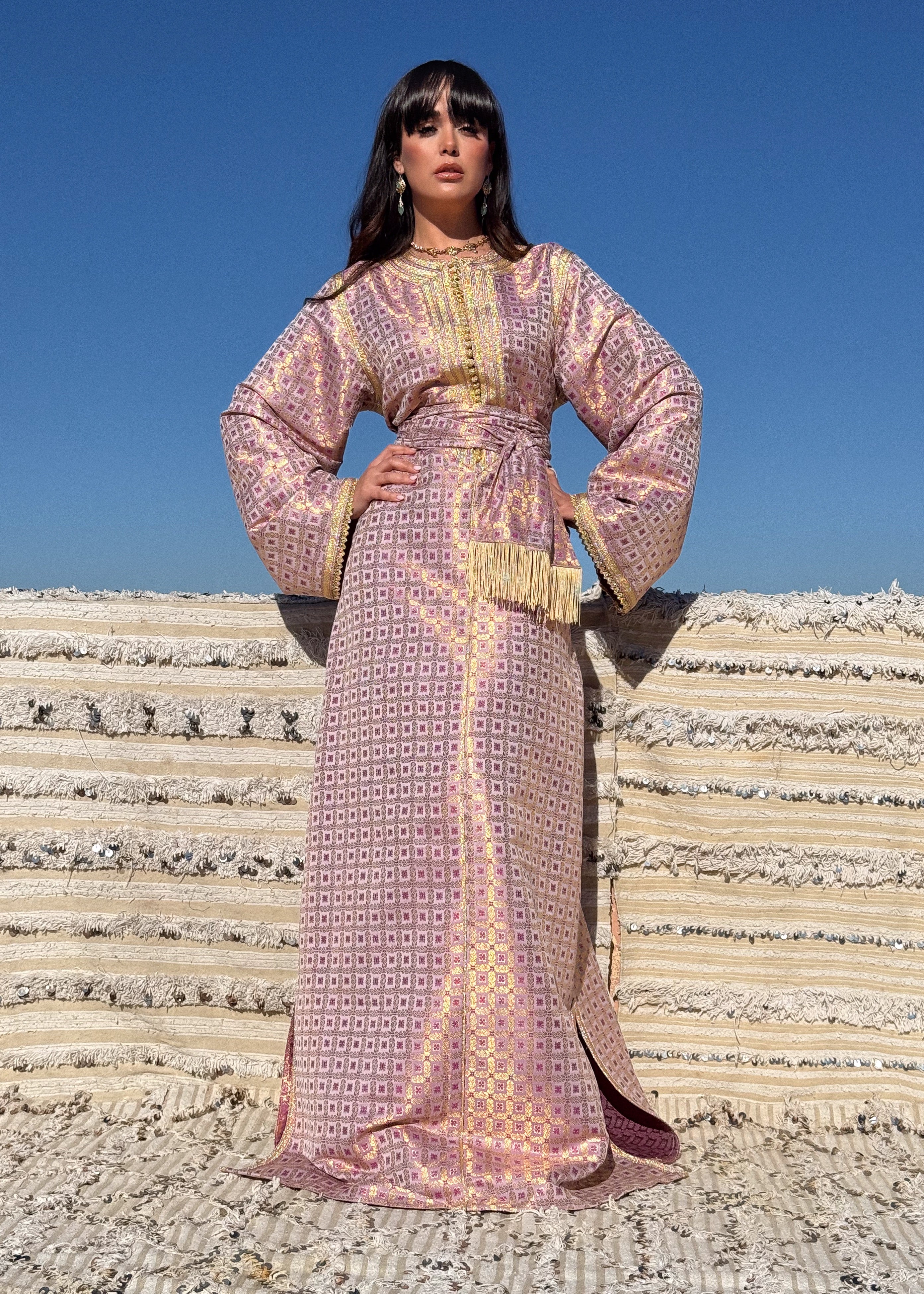 FATMA SILK BROCADE KAFTAN