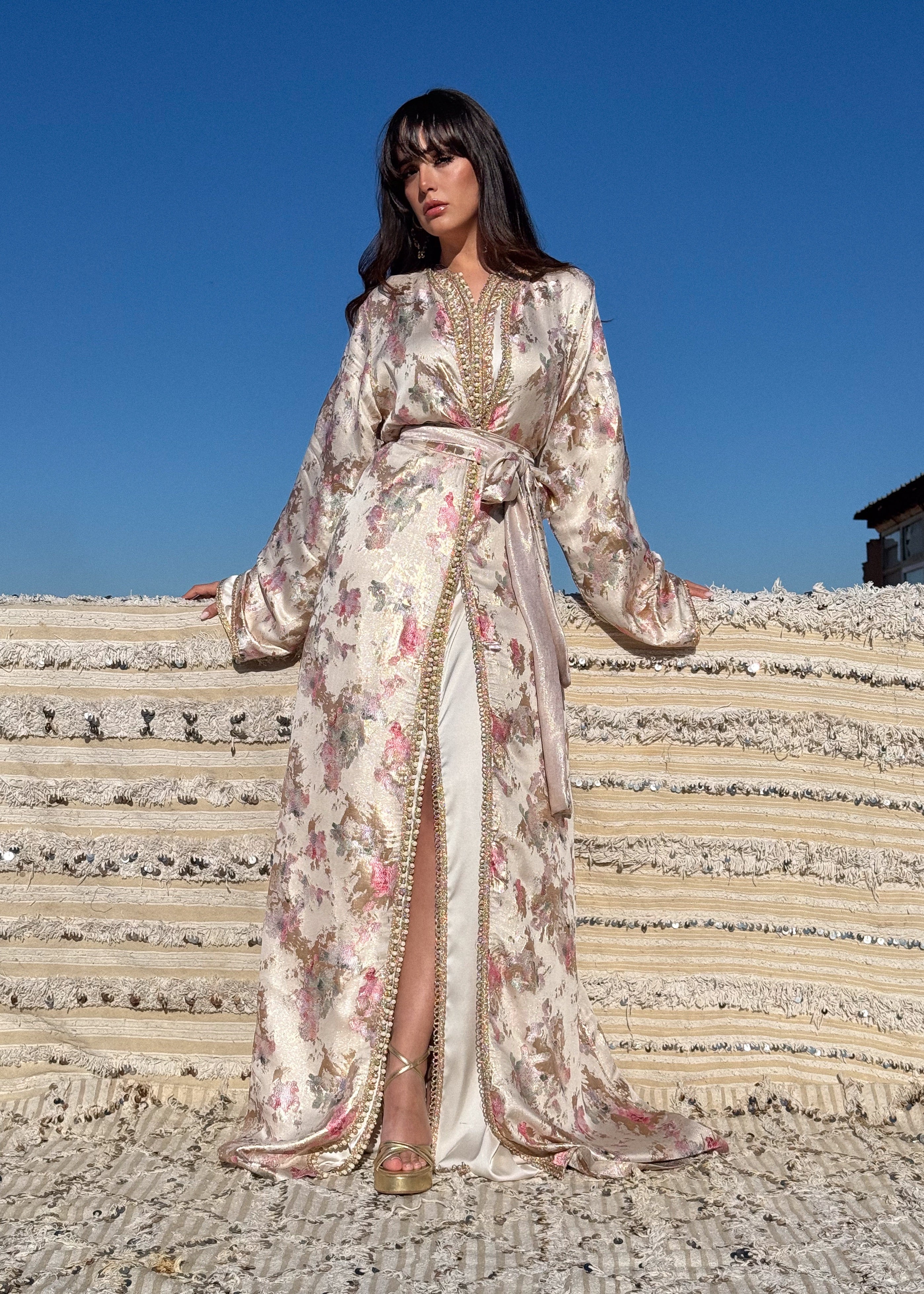 HAIFA TWO-PIECE SILK KAFTAN