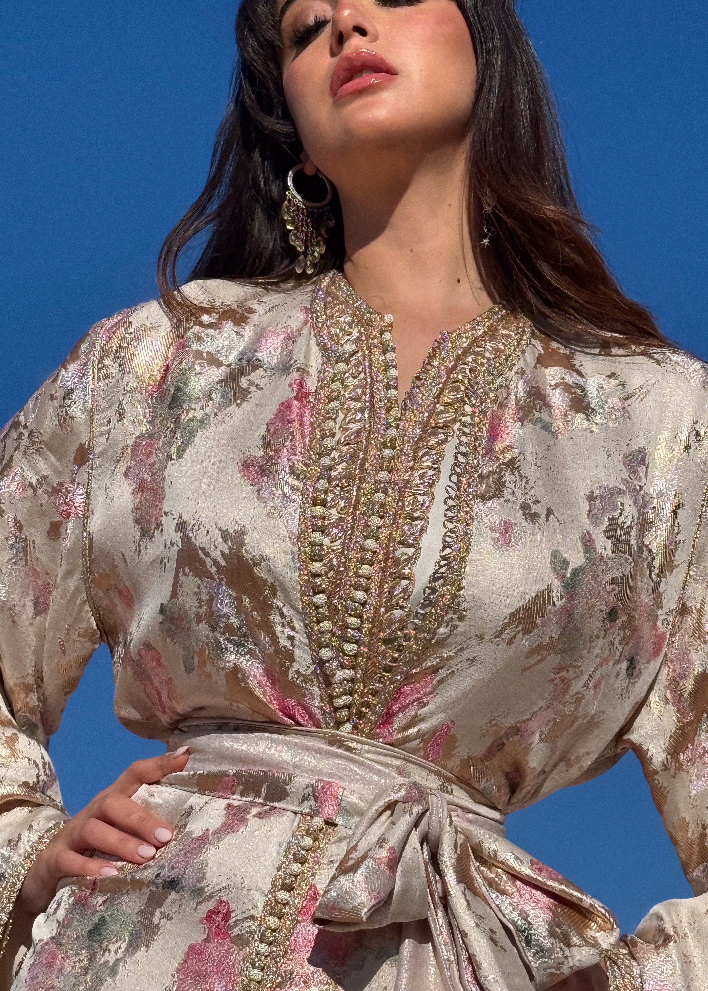 HAIFA TWO-PIECE SILK KAFTAN