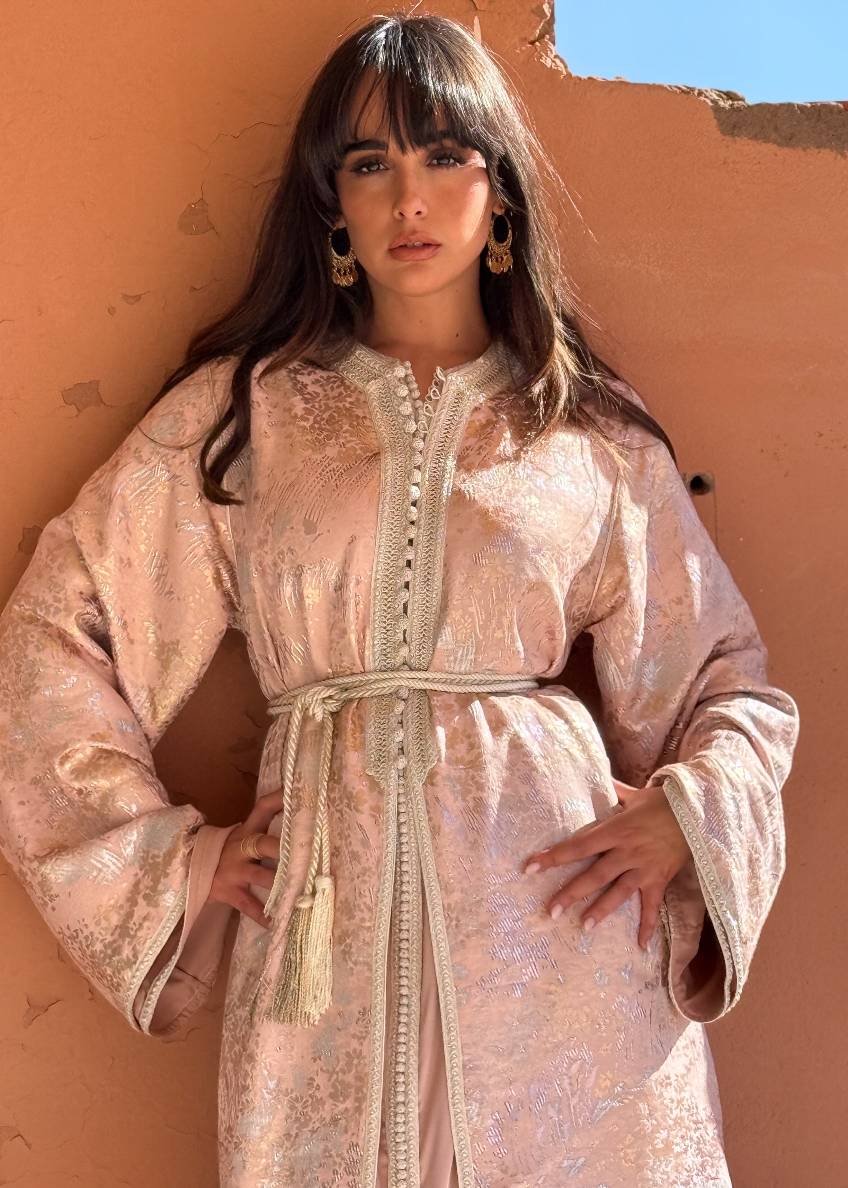 HAILA TWO-PIECE SILK KAFTAN