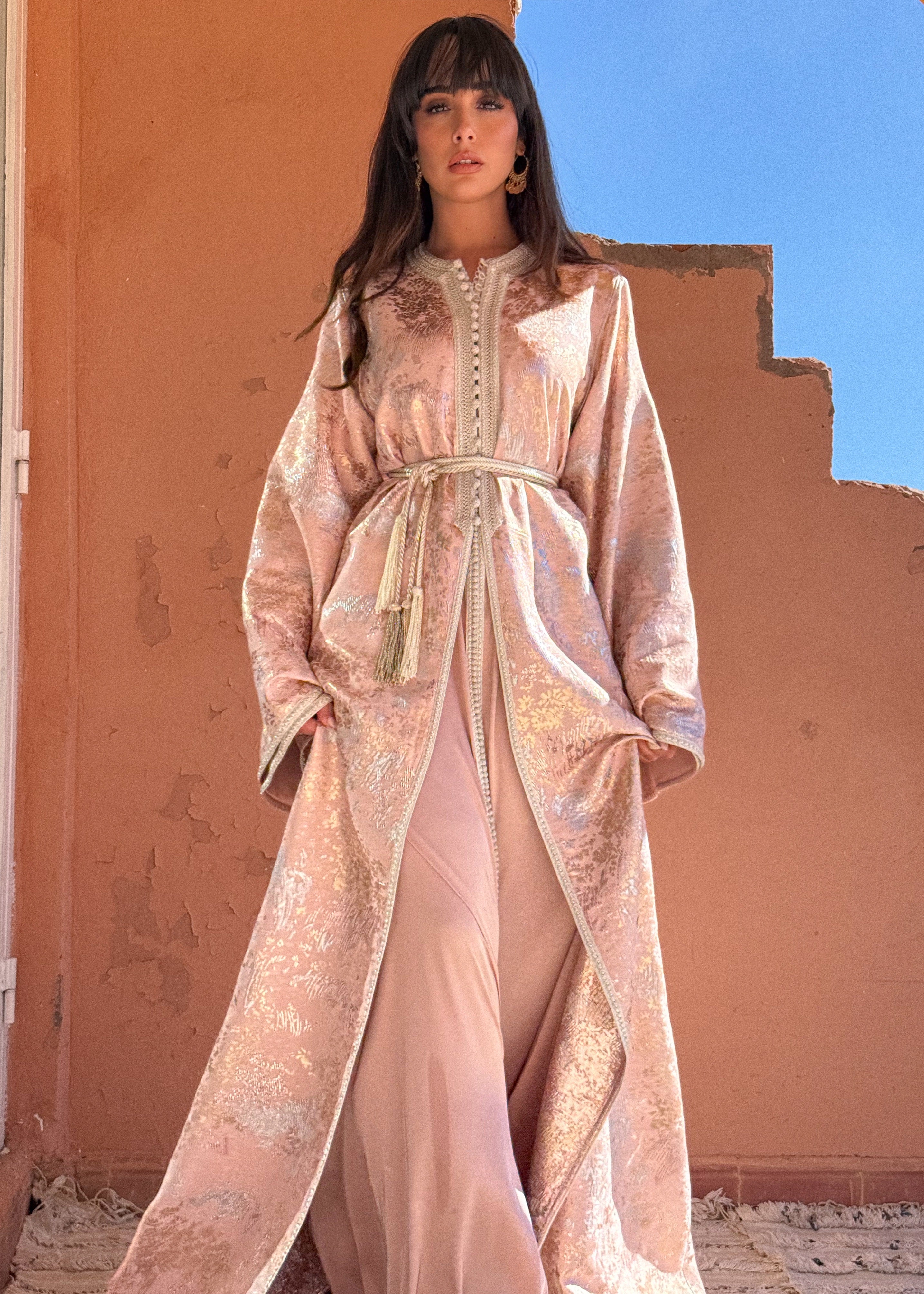HAILA TWO-PIECE SILK KAFTAN