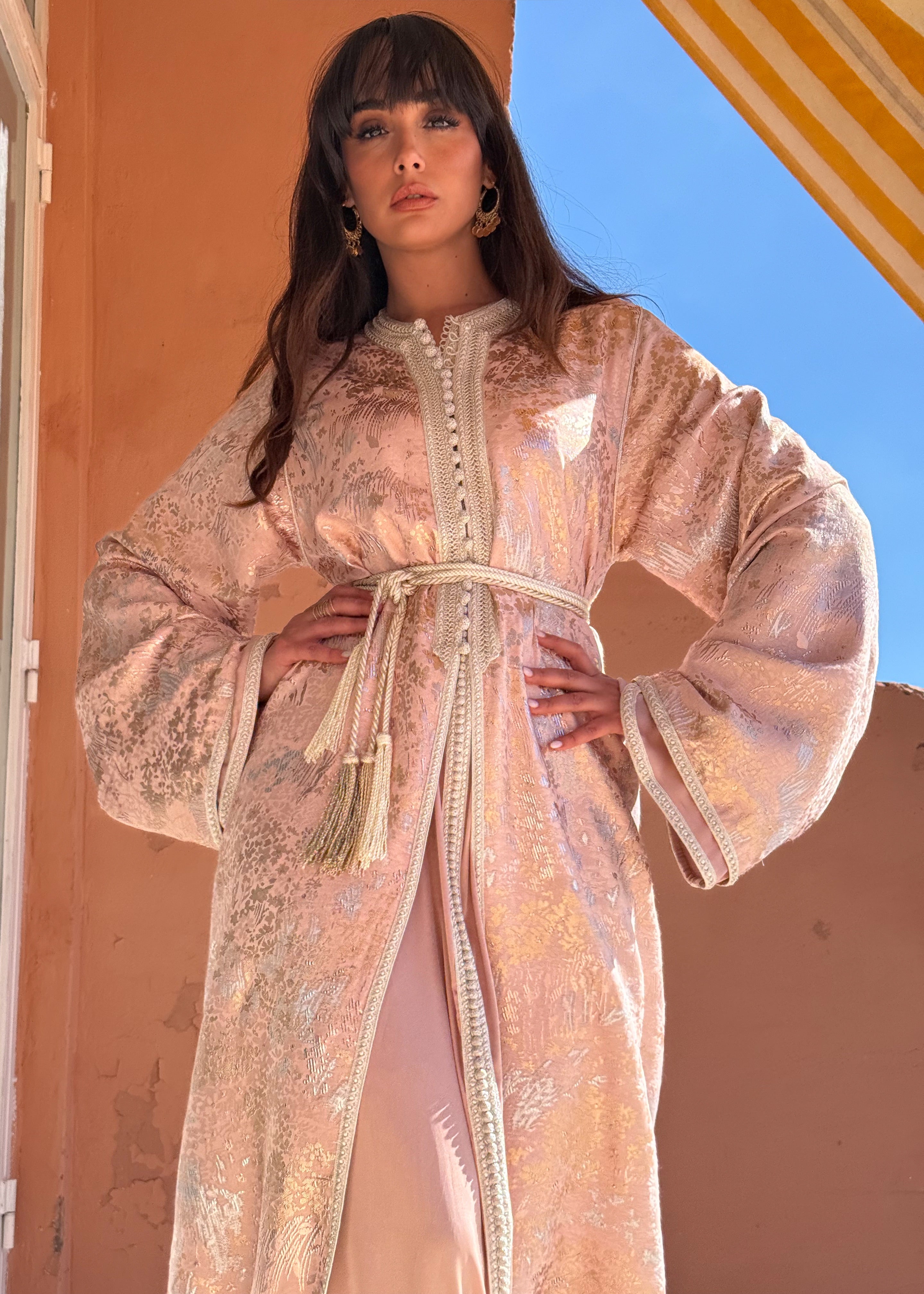 HAILA TWO-PIECE SILK KAFTAN
