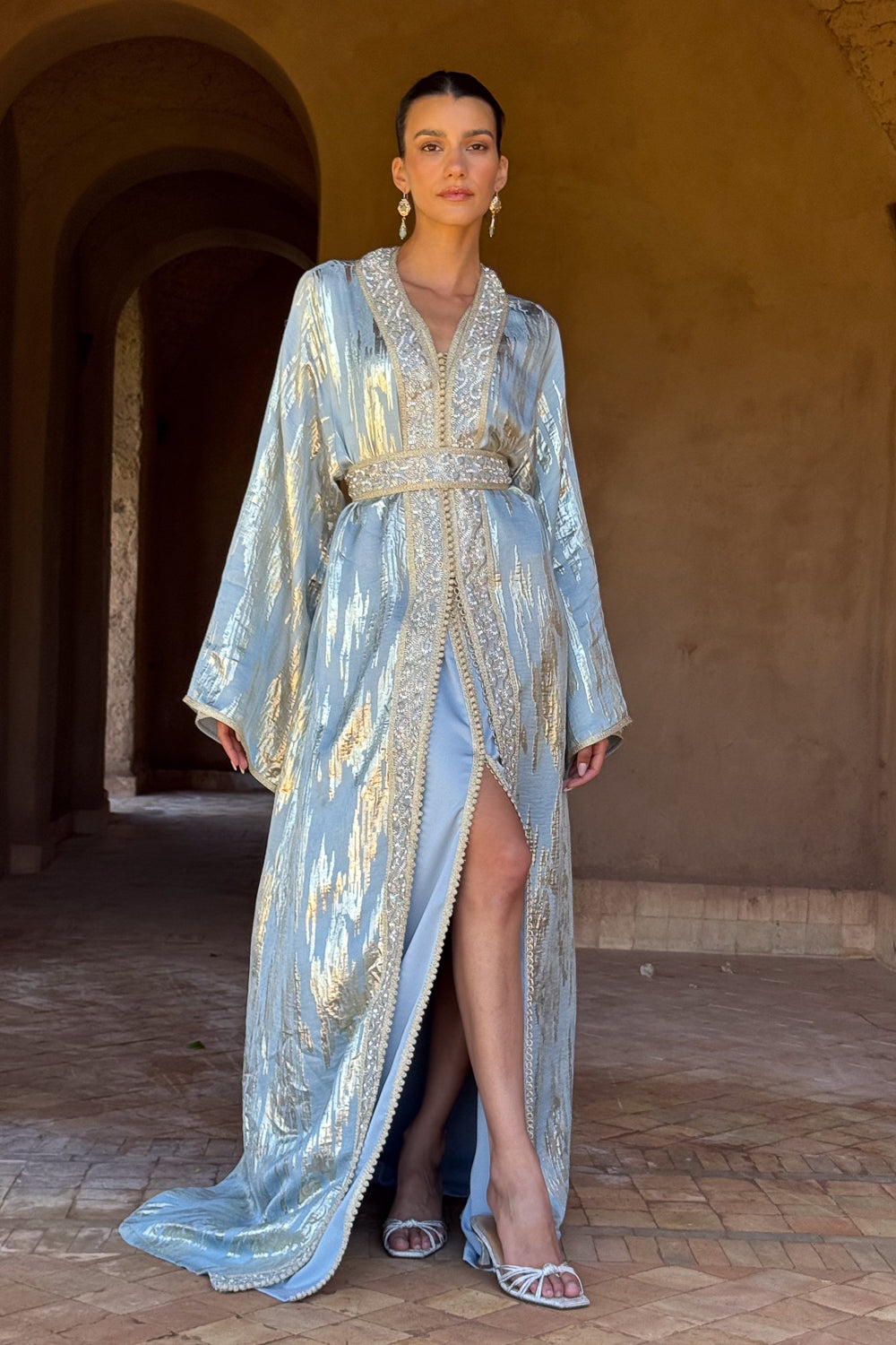 ILHAM TWO-PIECE BEADED KAFTAN