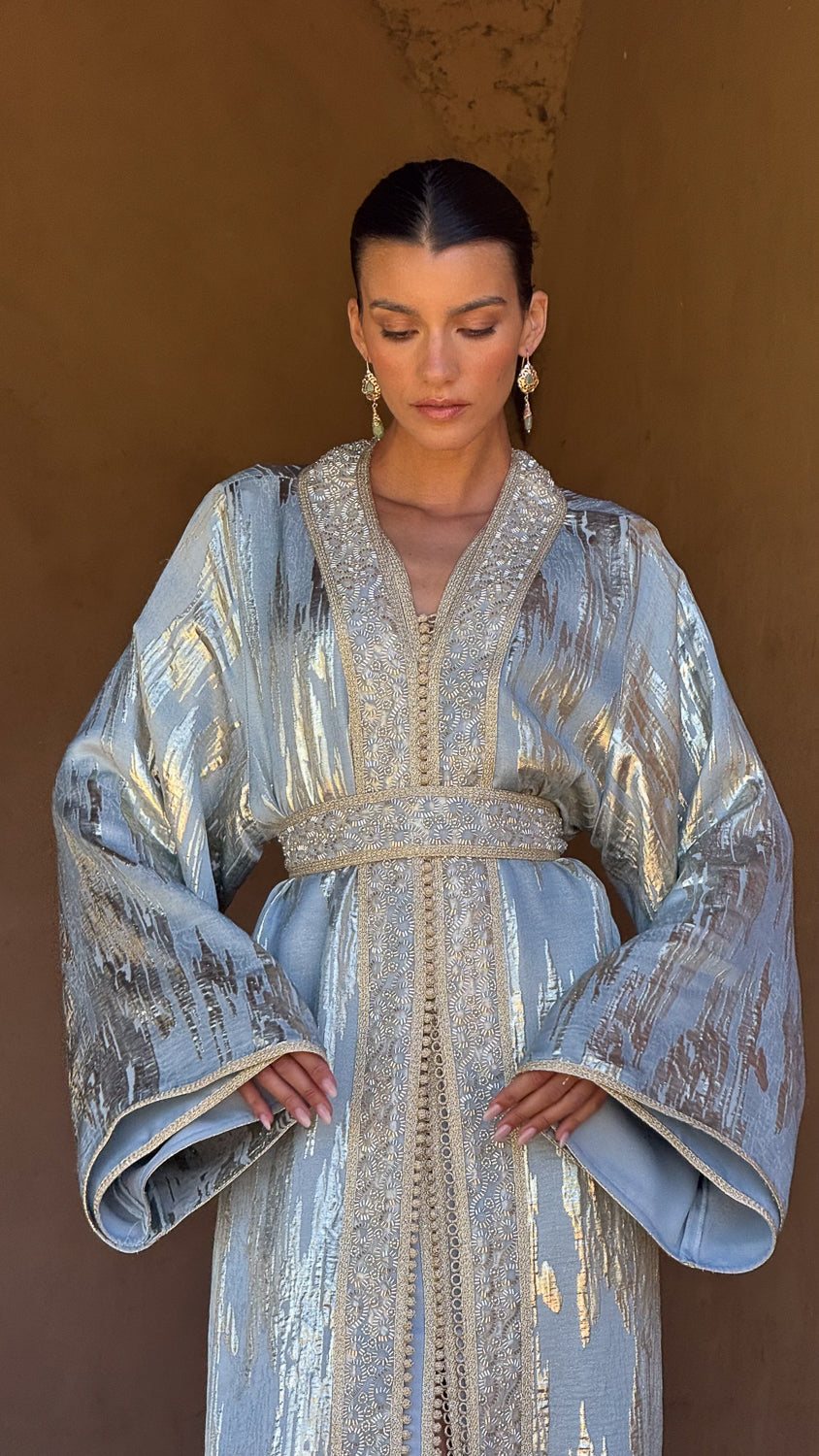 ILHAM TWO-PIECE BEADED KAFTAN