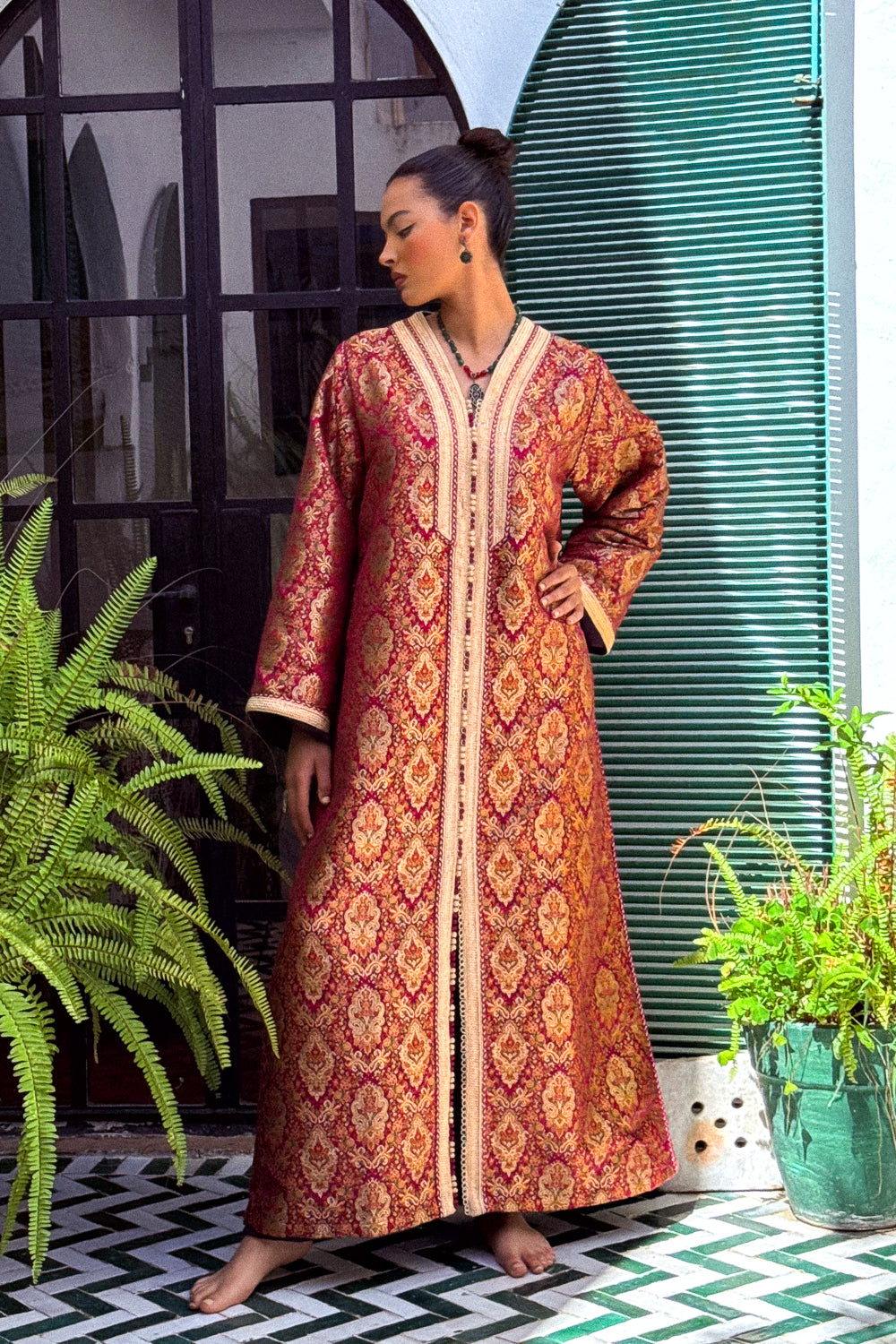 BARIKA SILK BROCADE KAFTAN