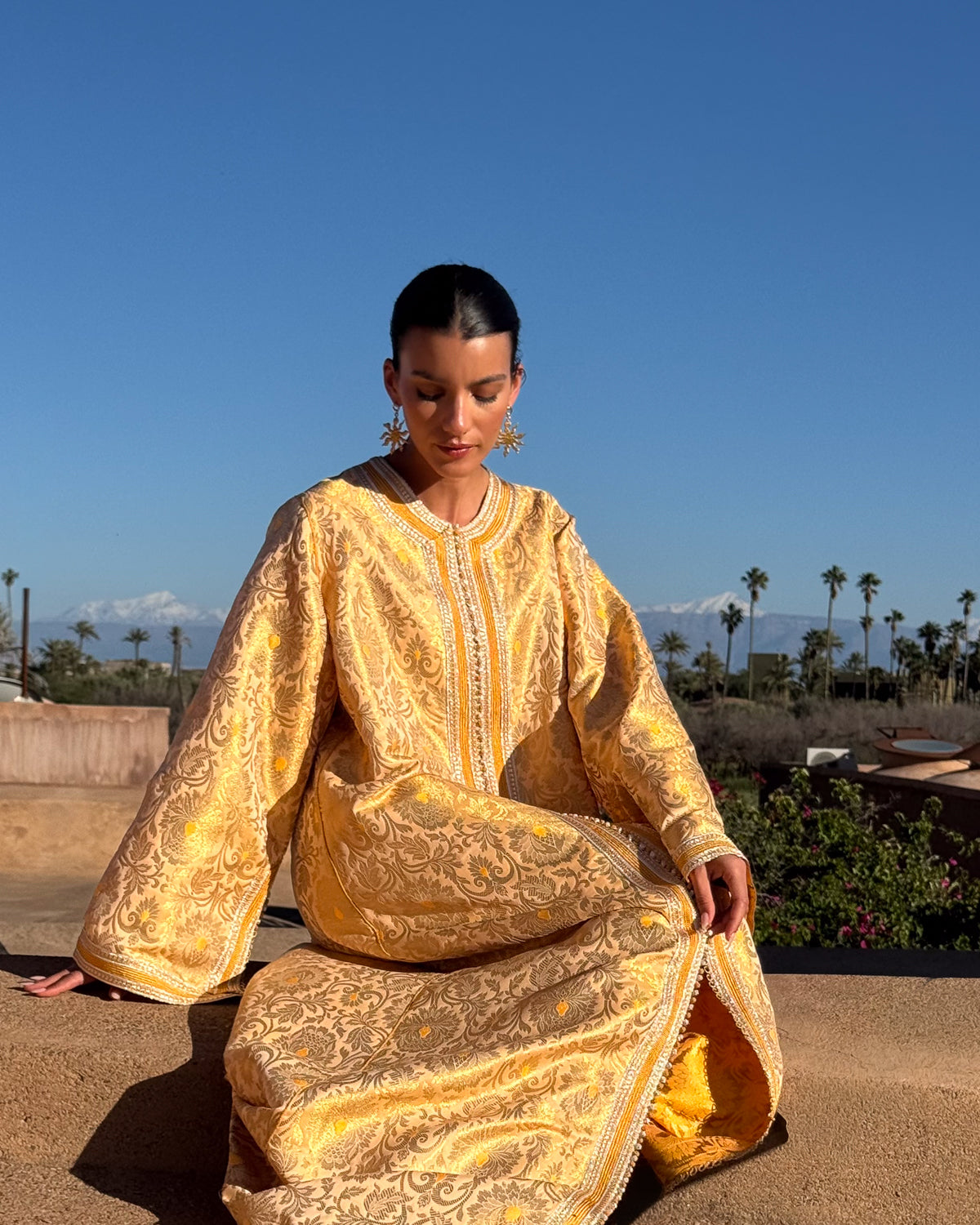 CHEHAB SILK BROCADE KAFTAN