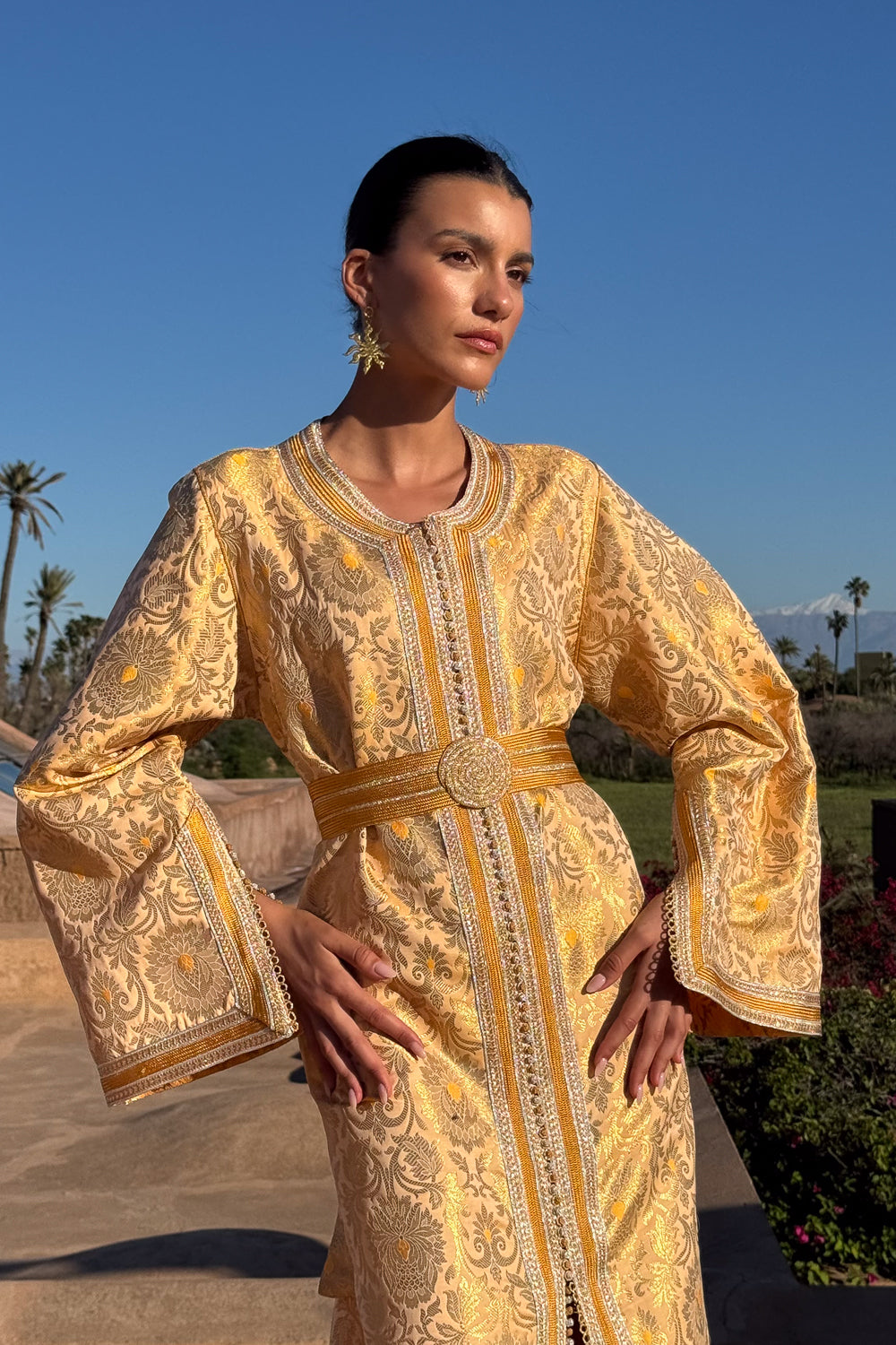 CHEHAB SILK BROCADE KAFTAN