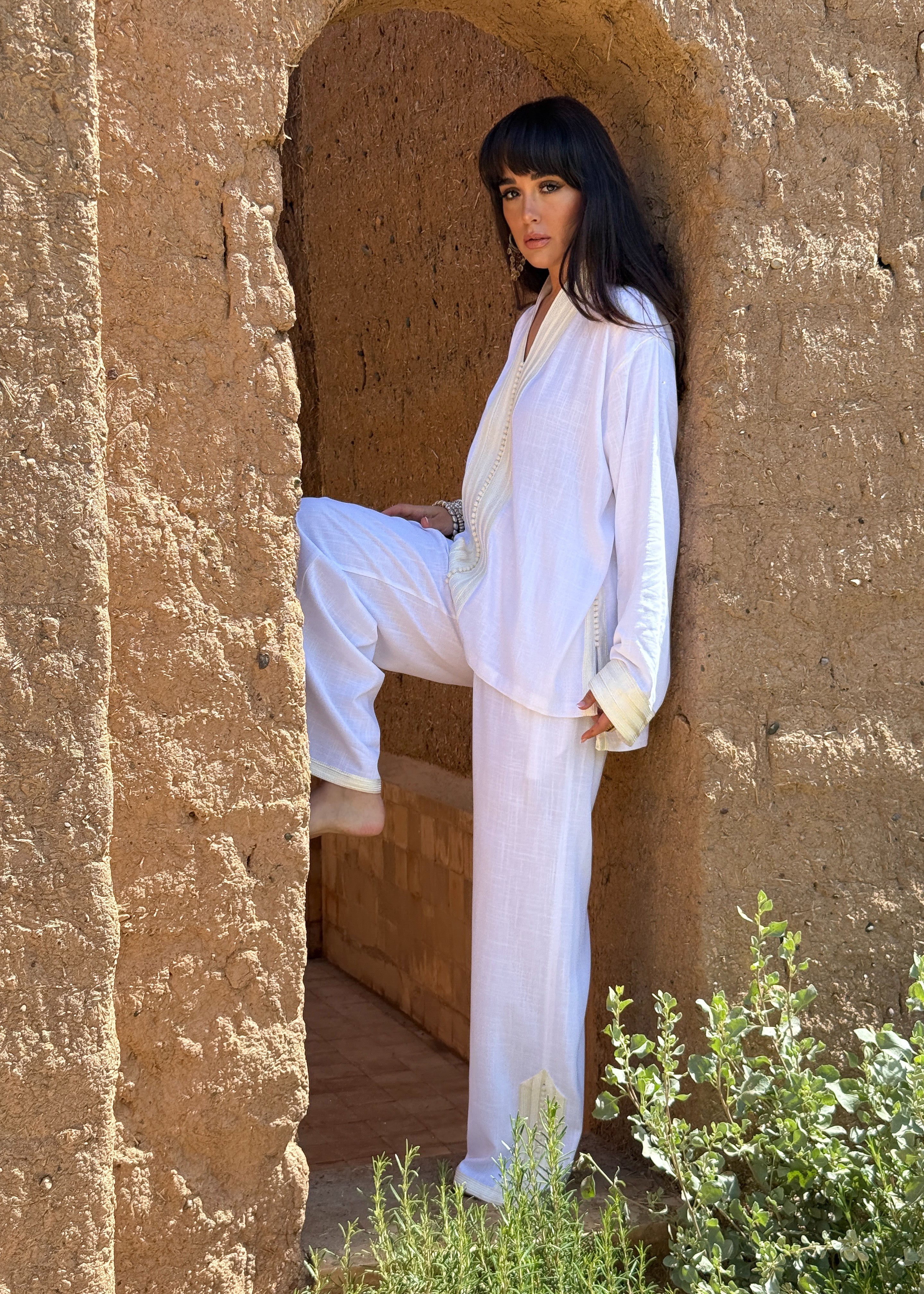 KAMLA LINEN MATCHING SET