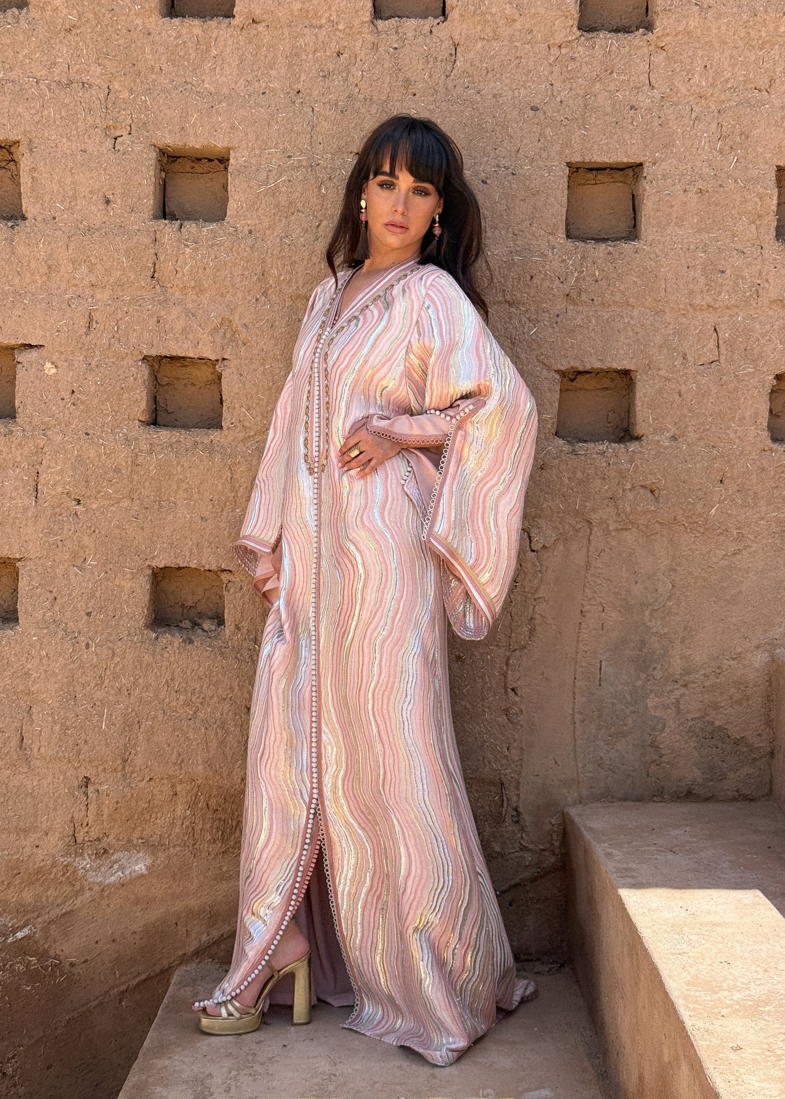 NACIRA TWO-PIECE KAFTAN