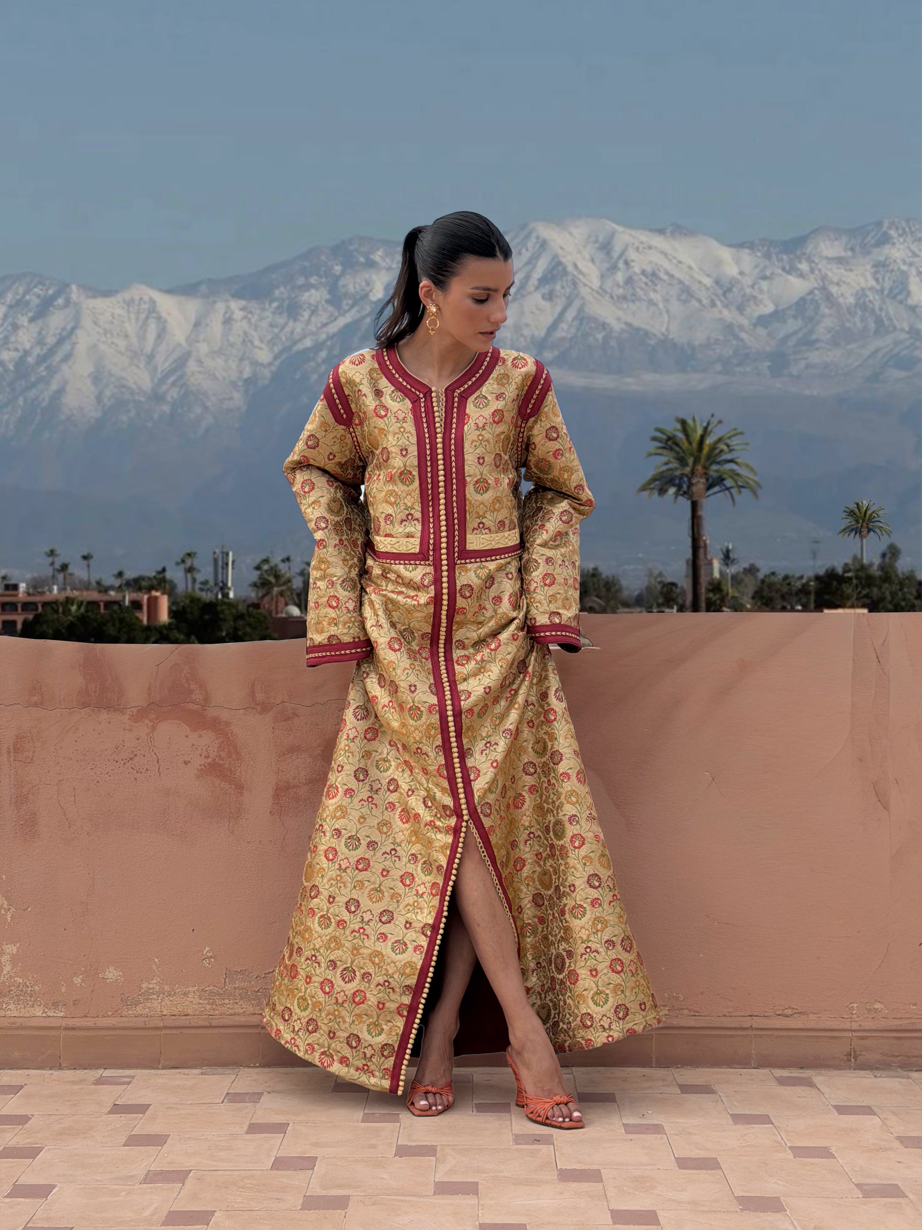 AYA SILK BROCADE KAFTAN