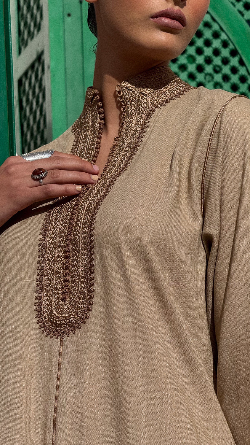 DHALIDA LINEN KAFTAN