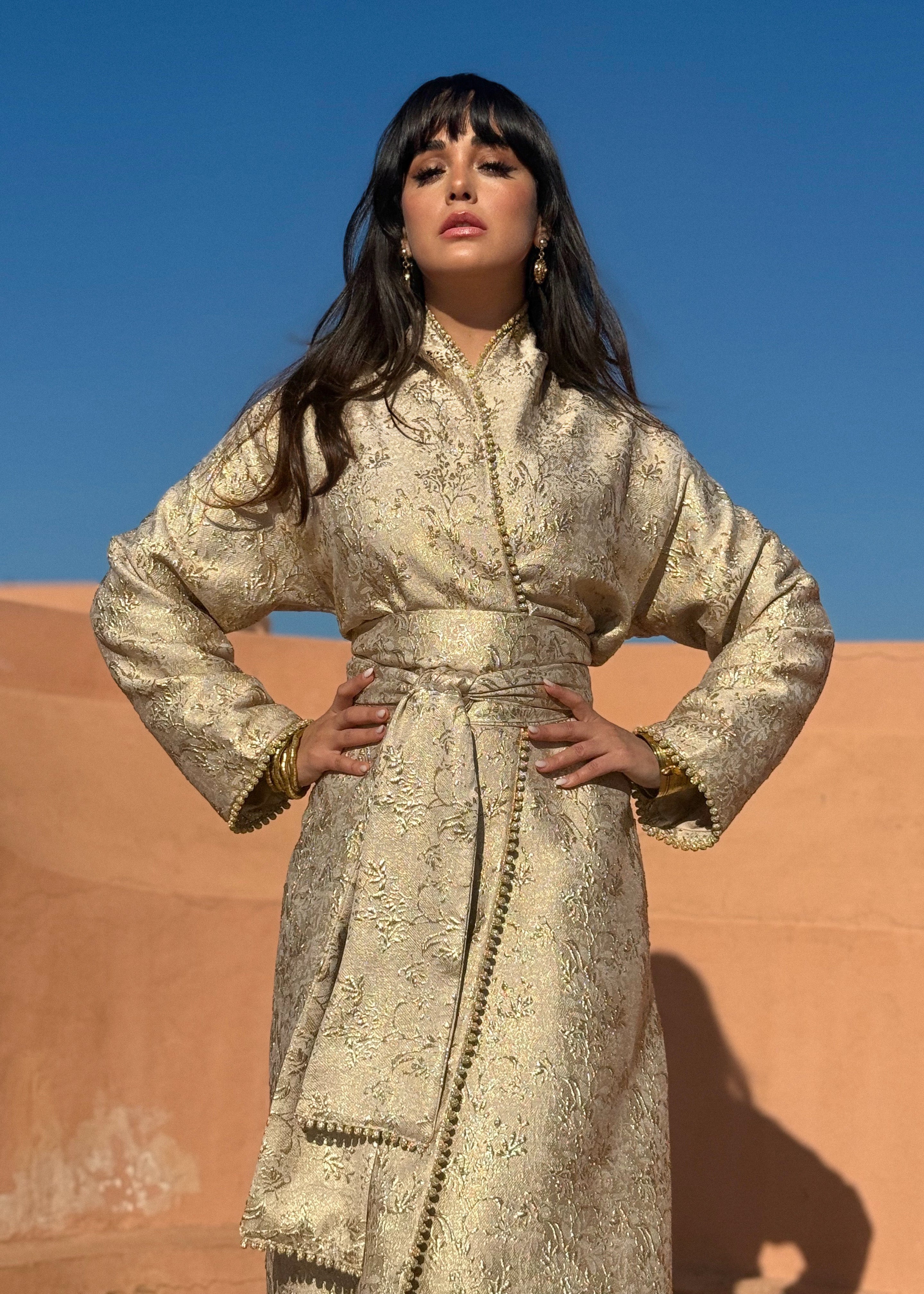 HAJAR BROCADE KAFTAN KIMONO