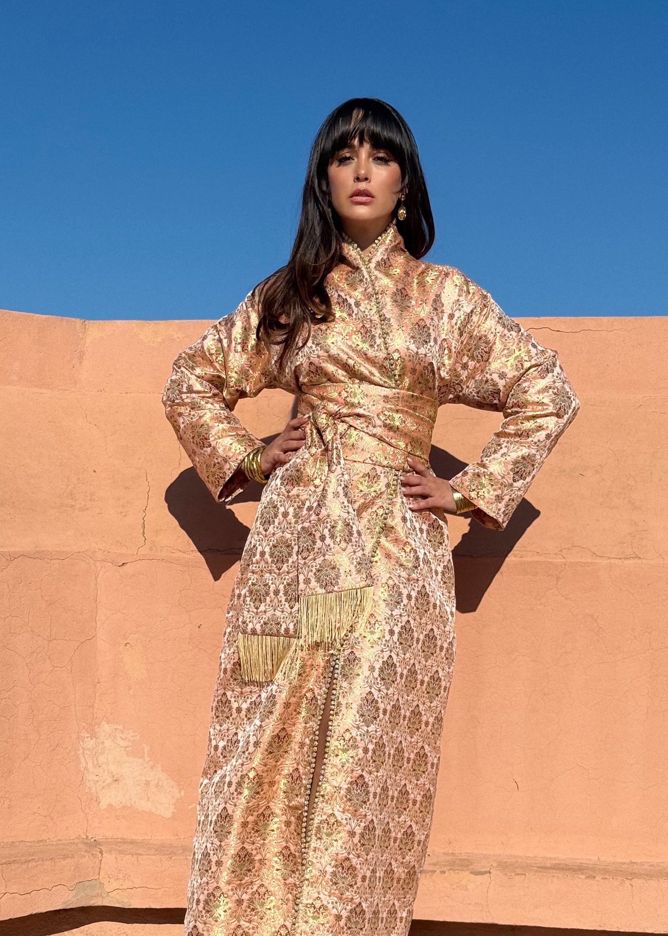 SALMA BROCADE KAFTAN KIMONO