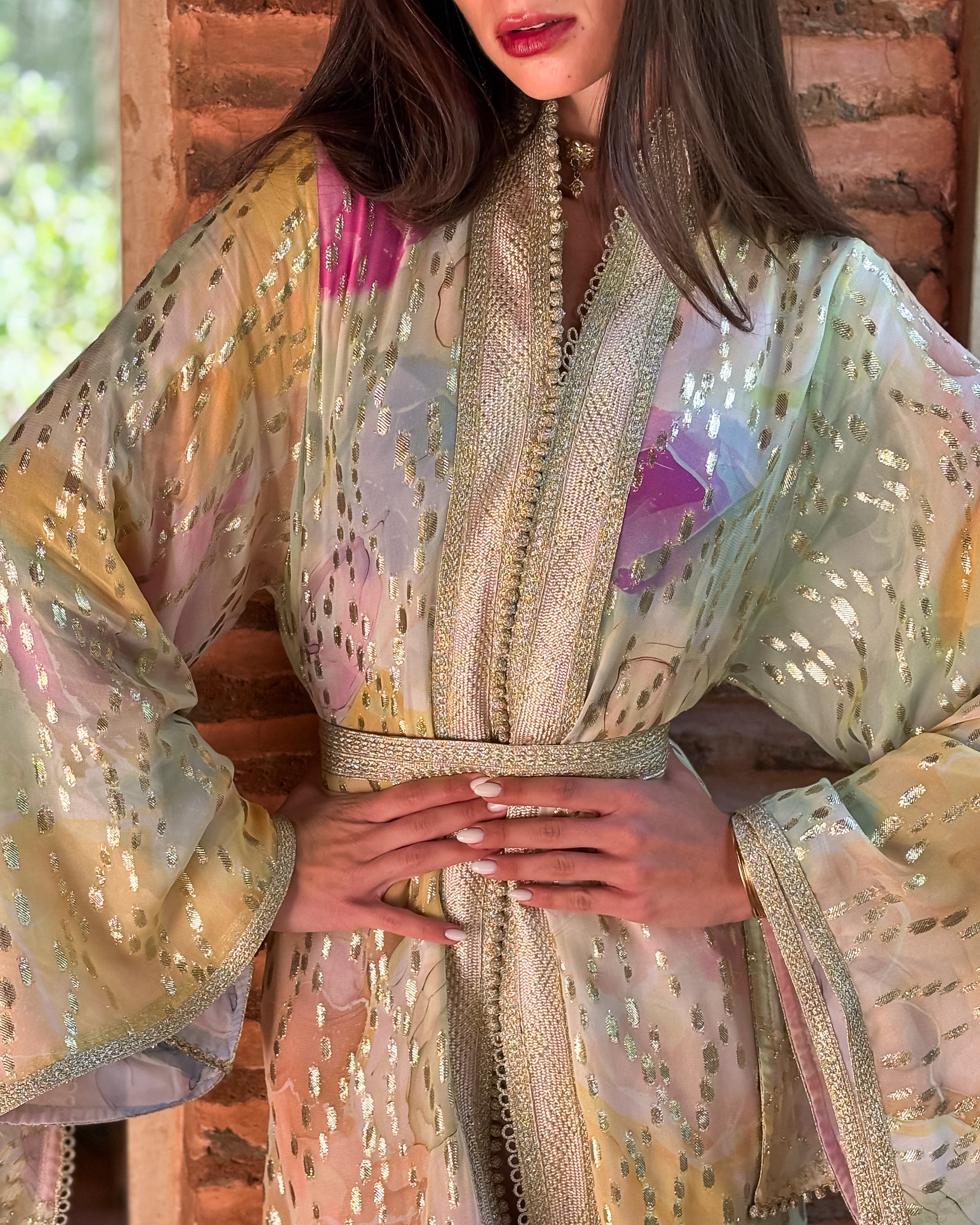 NARNIA PASTEL SILK KAFTAN