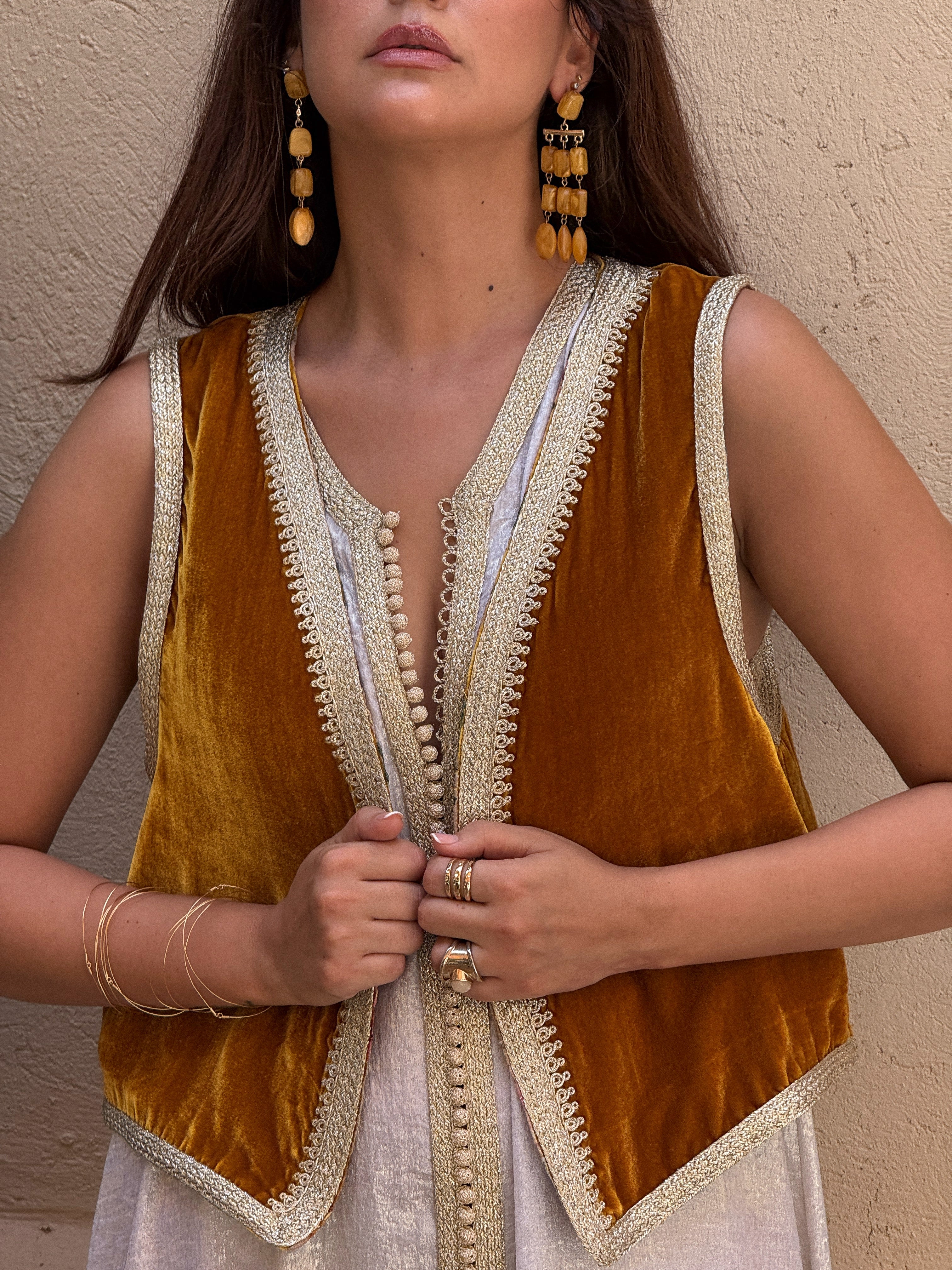 LOUJAIN KAFTAN & VEST SET