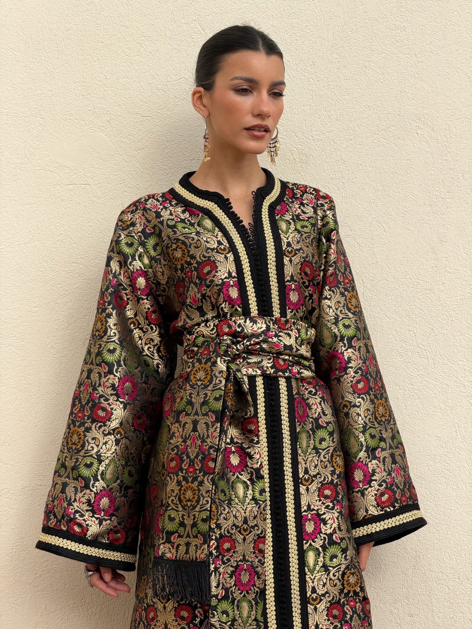 IKRAM SILK BROCADE KAFTAN