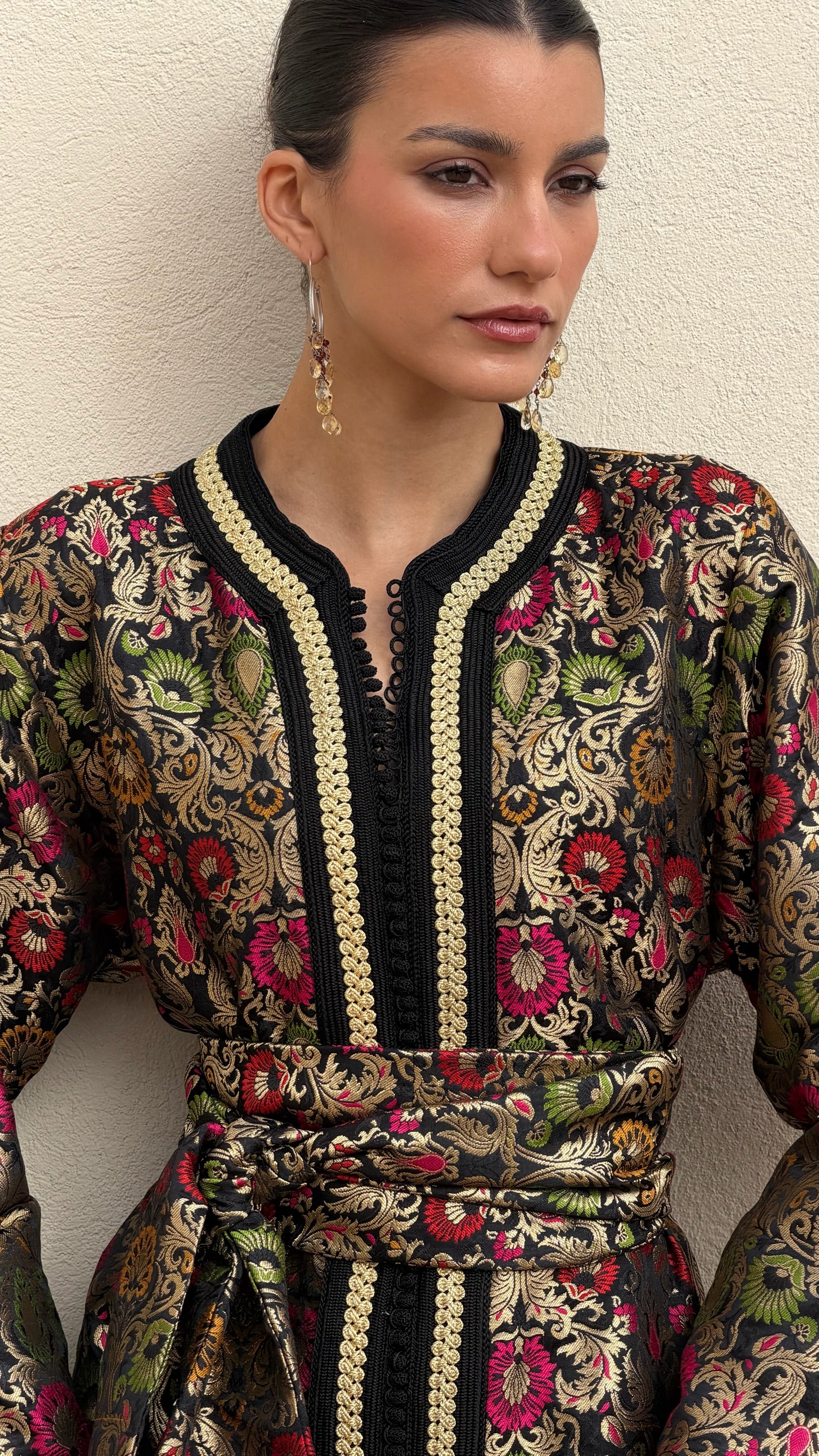 IKRAM SILK BROCADE KAFTAN