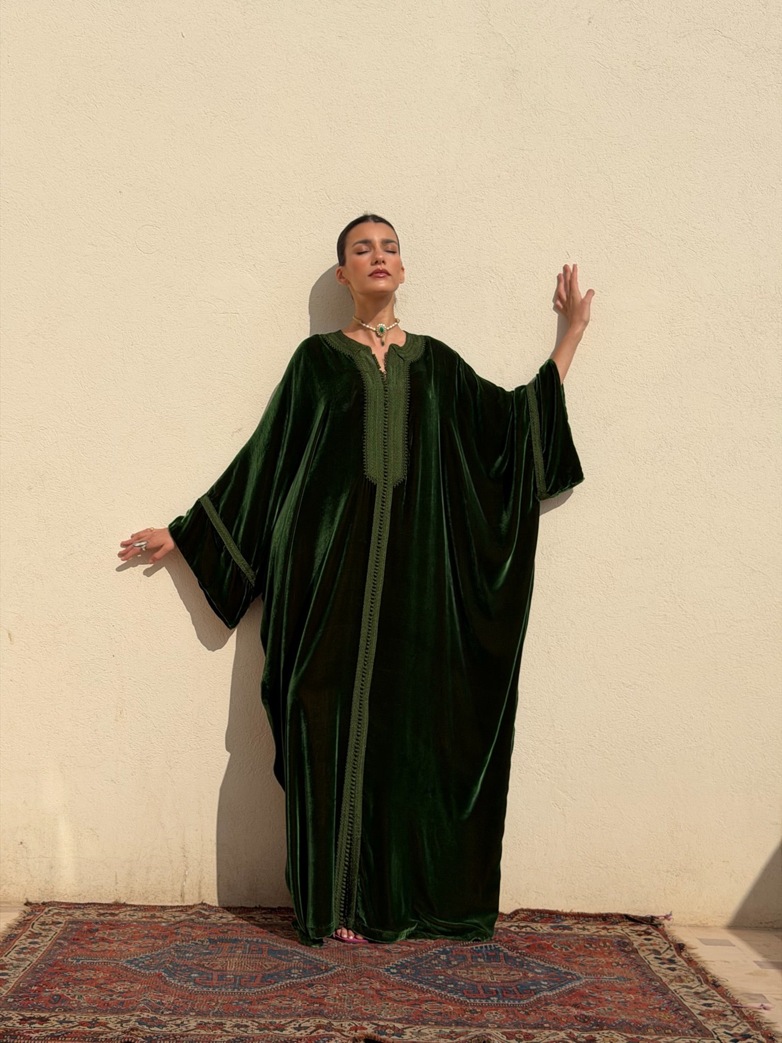 FATINE VELVET KAFTAN