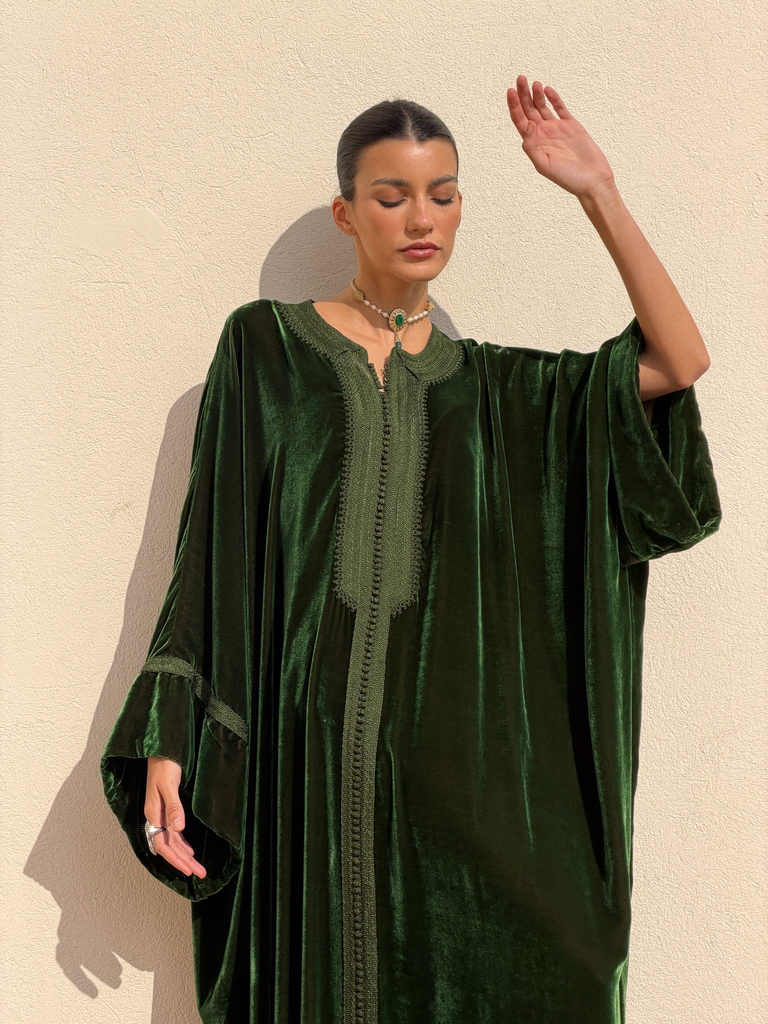 FATINE VELVET KAFTAN
