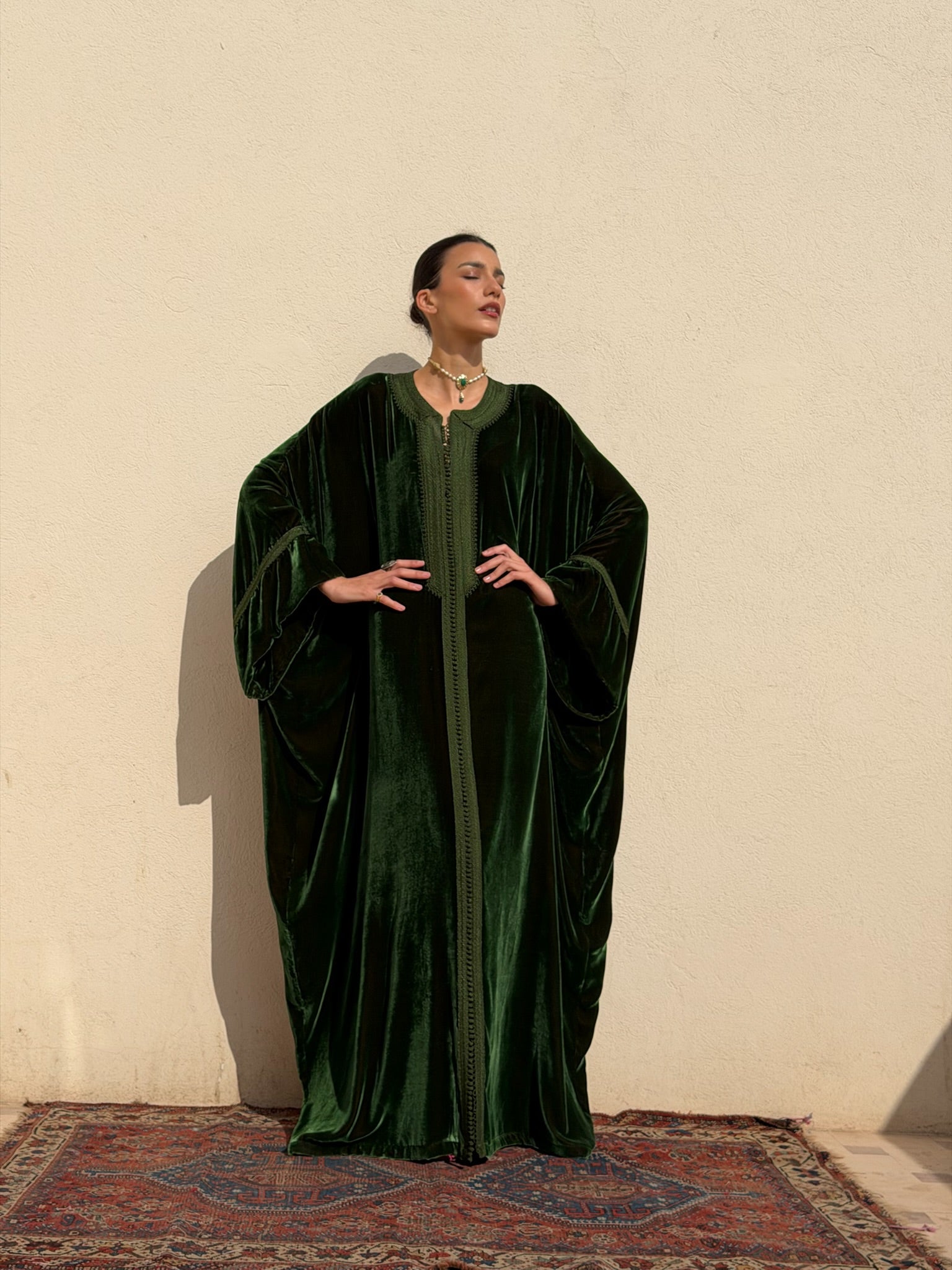 FATINE VELVET KAFTAN