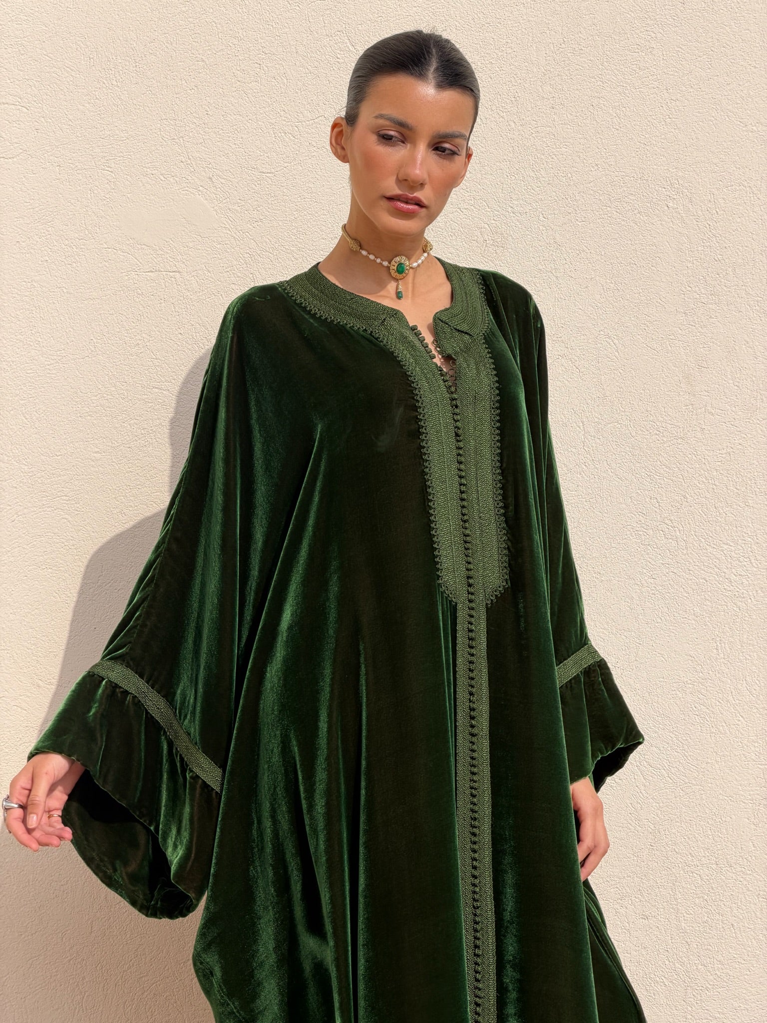 FATINE VELVET KAFTAN