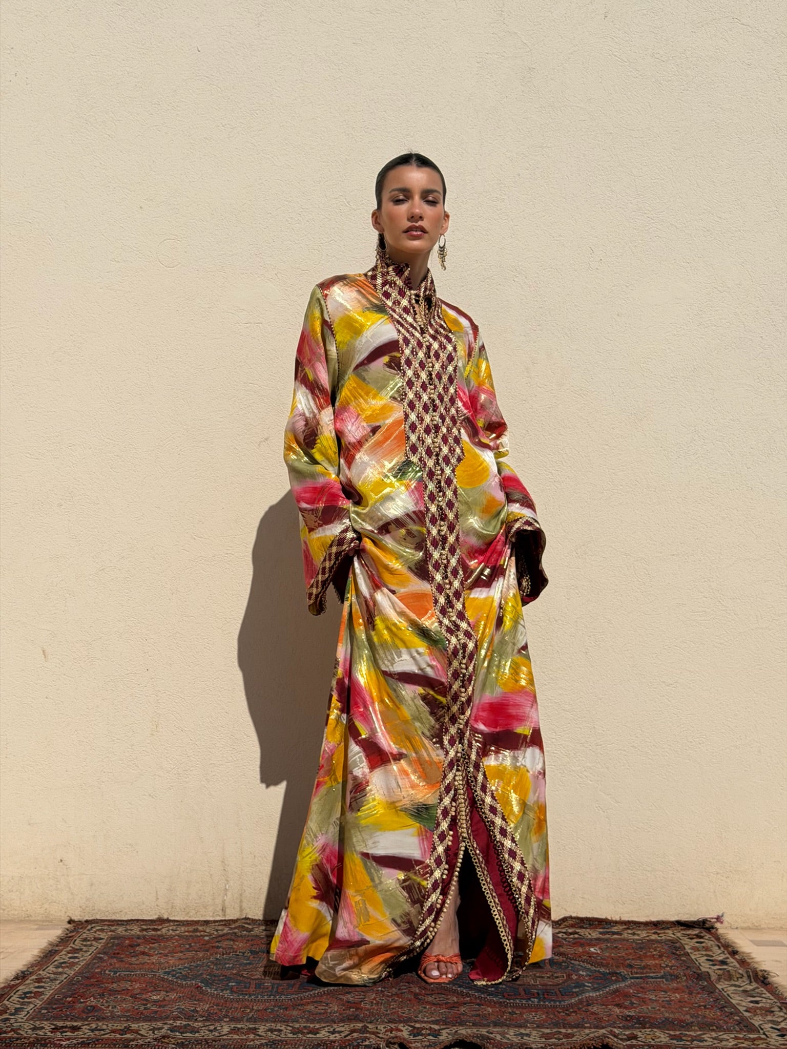 RITAJ TWO-PIECE SILK KAFTAN