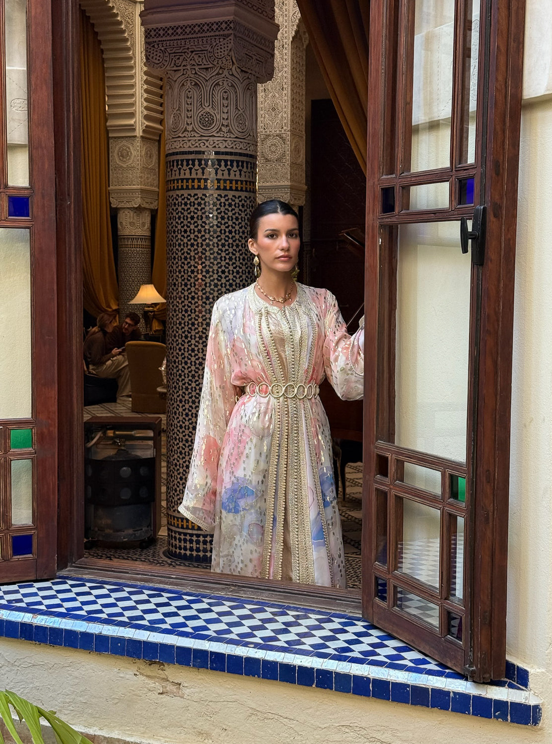 KHADIJA 3-PIECES SILK KAFTAN