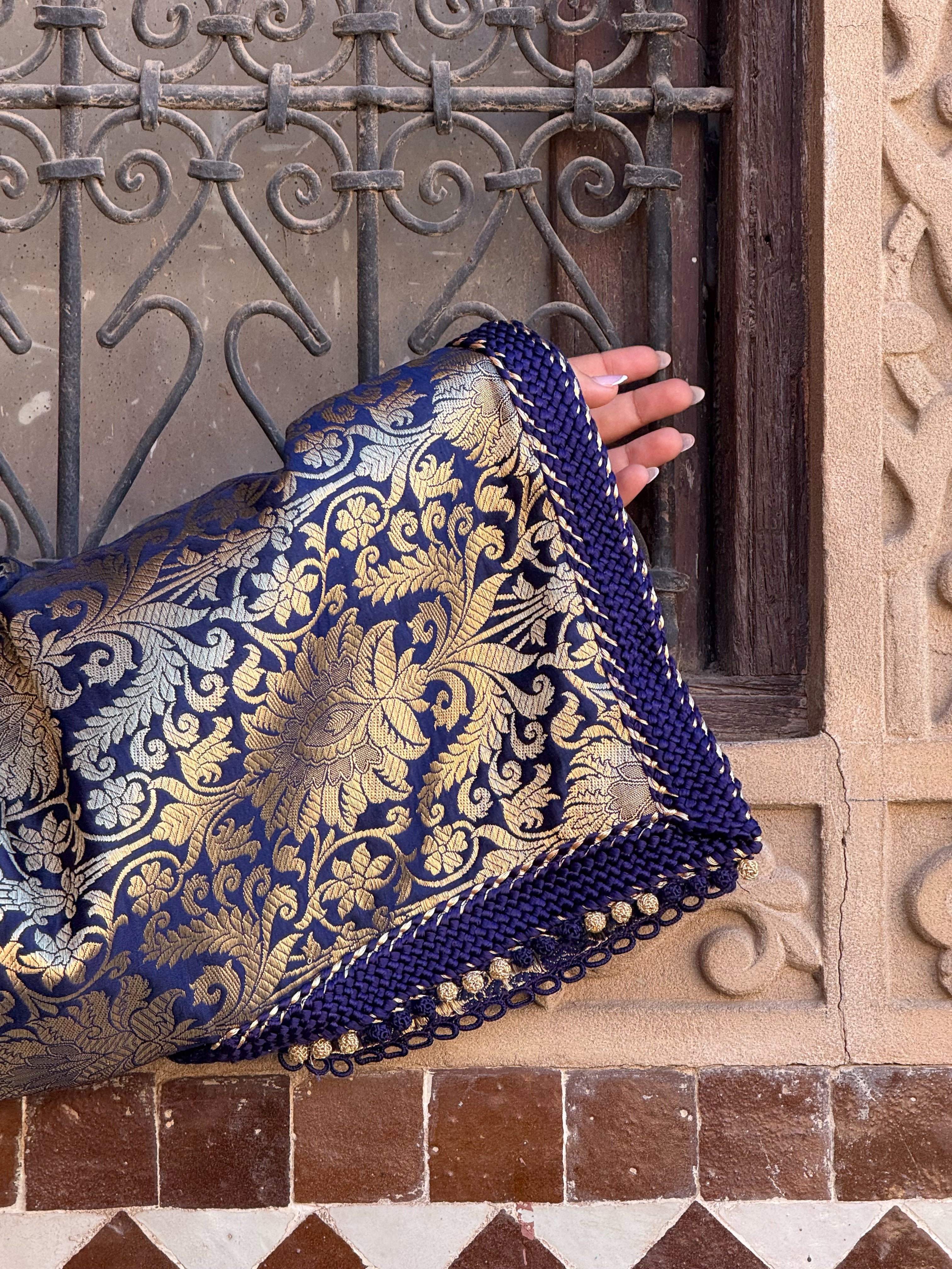 WAHIBA SILK BROCADE KAFTAN