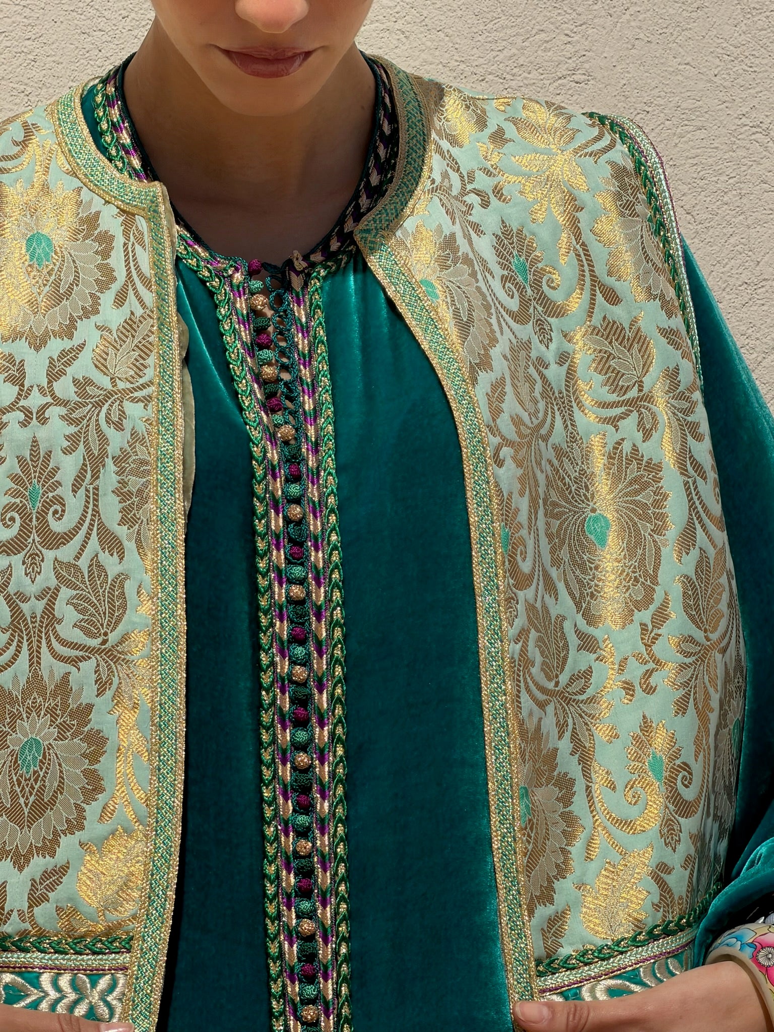HOUSNA TWO-PIECE KAFTAN & GILET