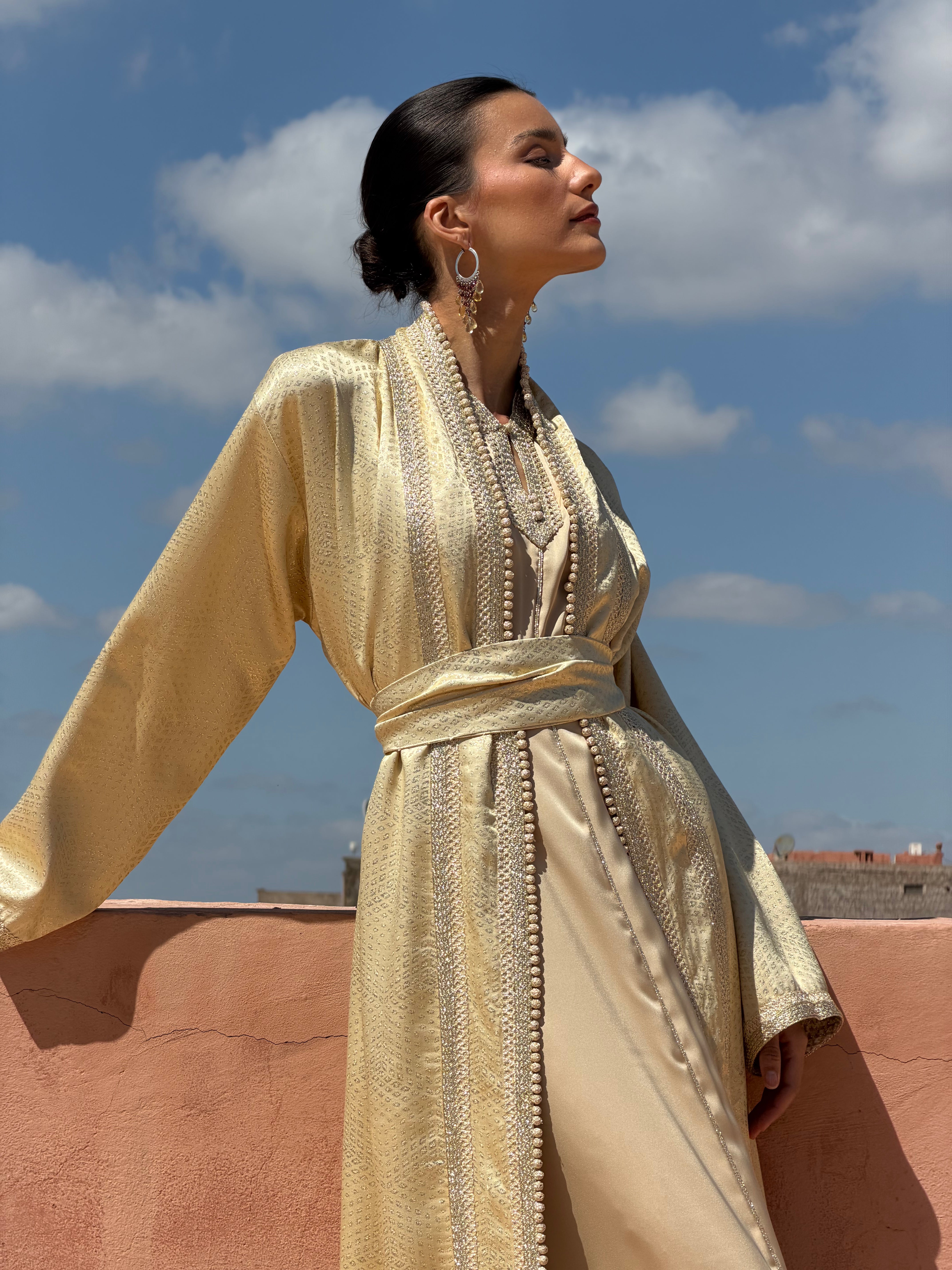ZAYNA TWO-PIECE KAFTAN & KIMONO