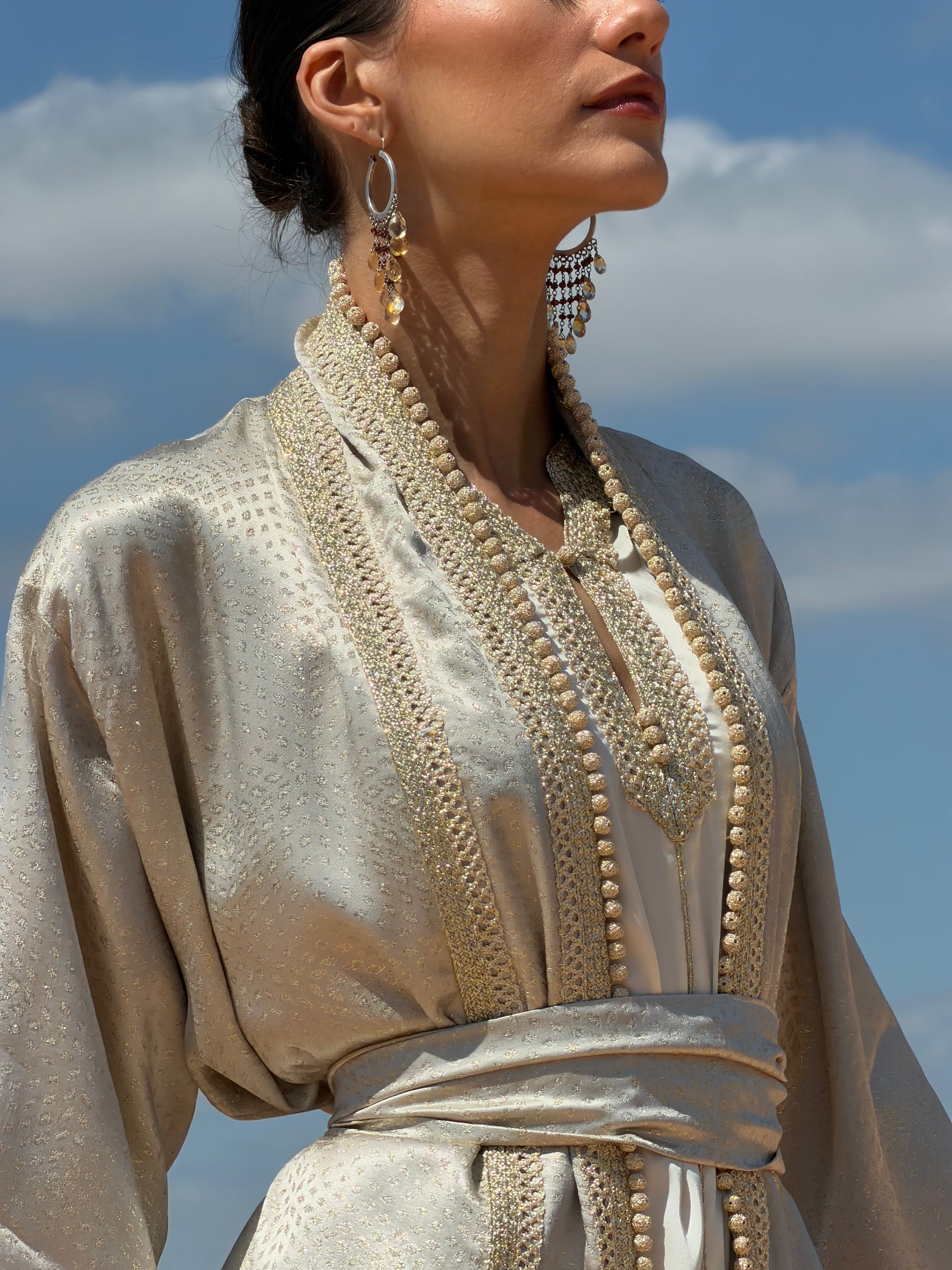 Nassima Two-Piece Kaftan & Kimono by Moroccan Touch