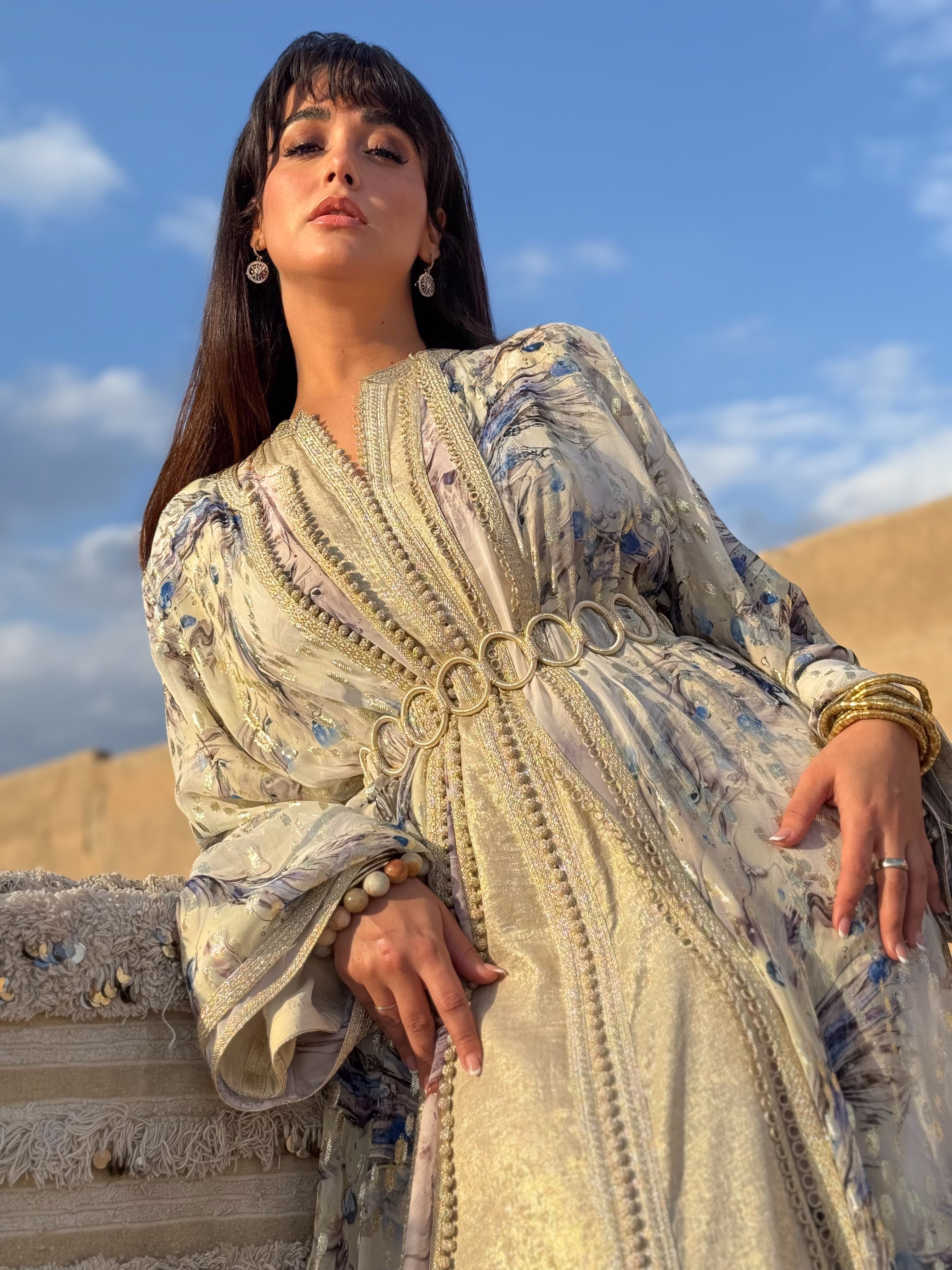 HINDA SILK KAFTAN