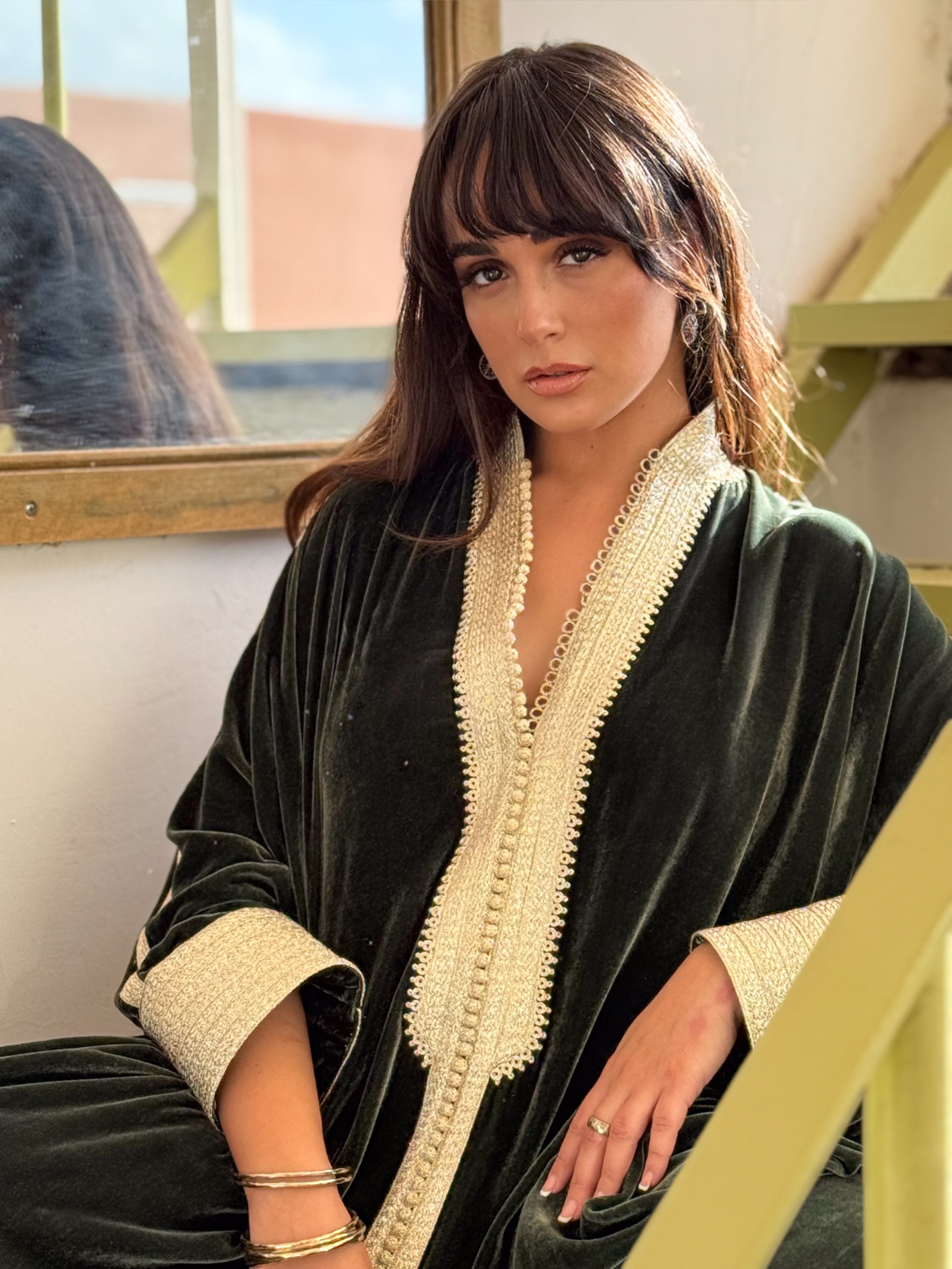 TAKWA OVERSIZED VELVET KAFTAN