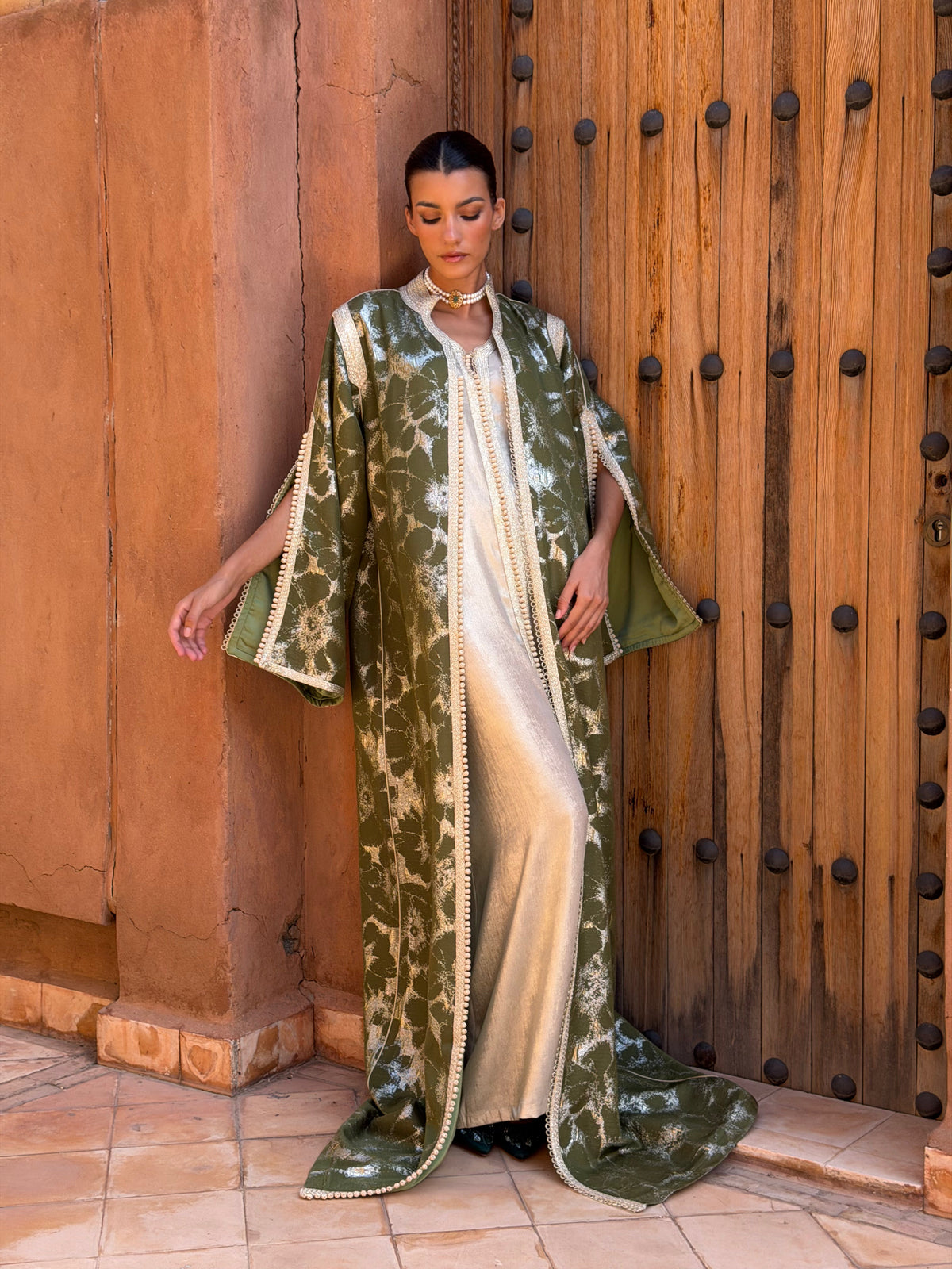 Achouak Two-Piece Kaftan by Moroccan Touch
