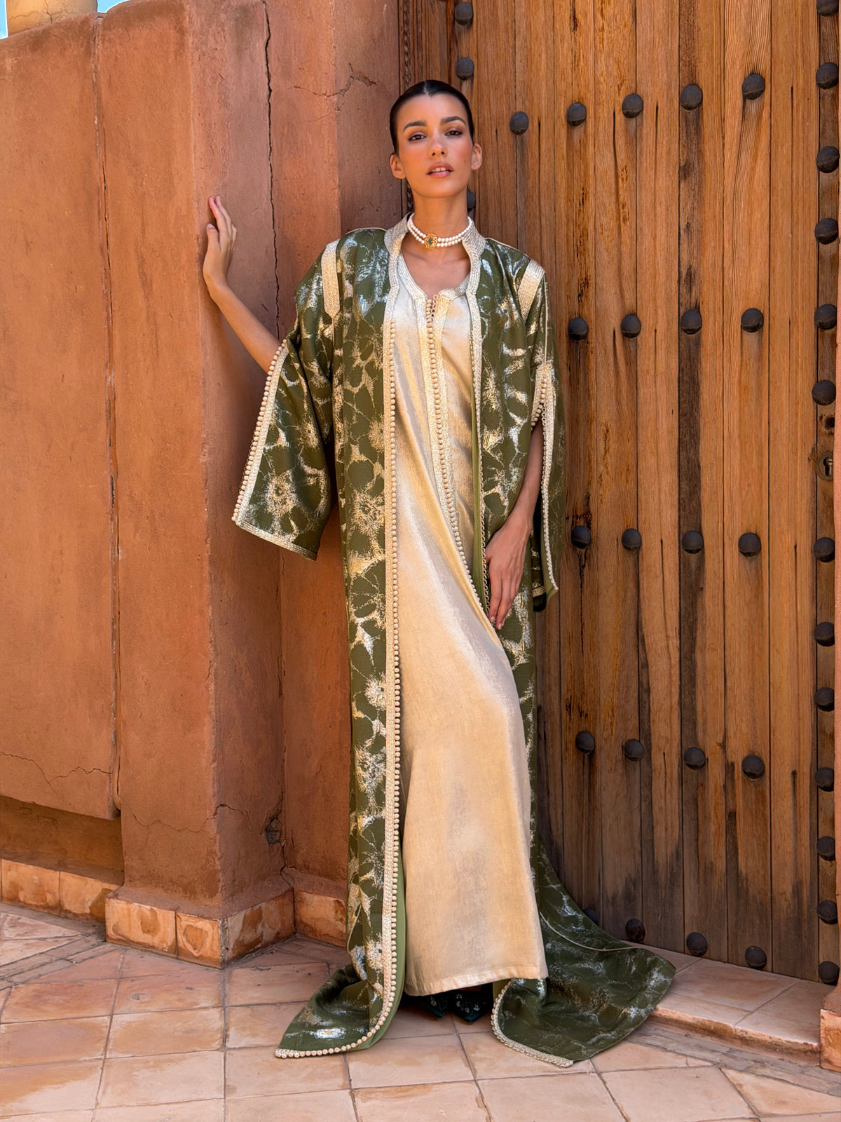 Achouak Two-Piece Kaftan by Moroccan Touch