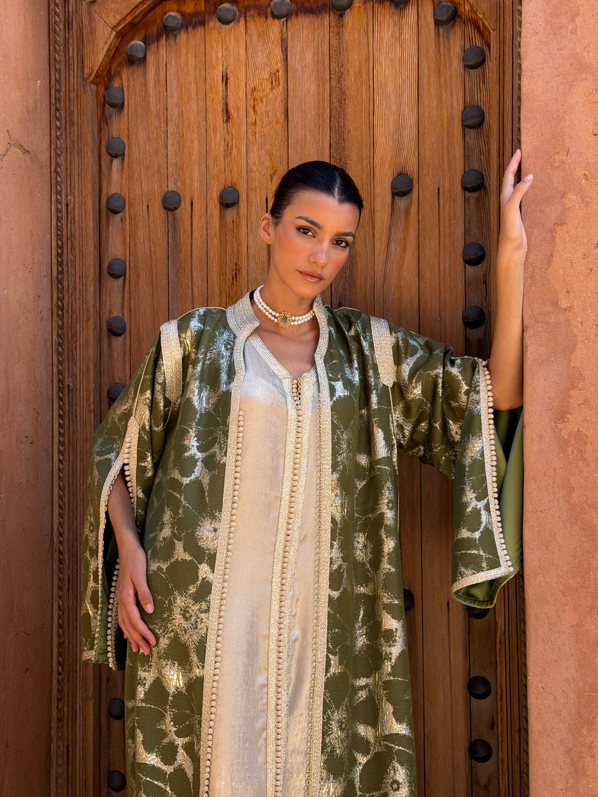 Achouak Two-Piece Kaftan by Moroccan Touch