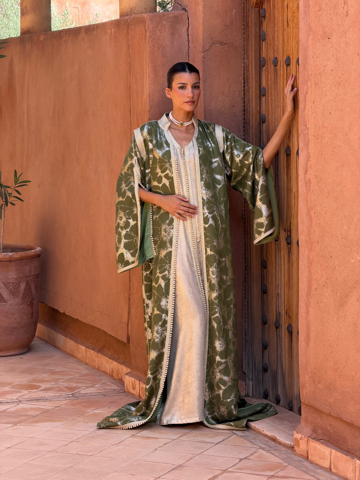 Achouak Two-Piece Kaftan by Moroccan Touch