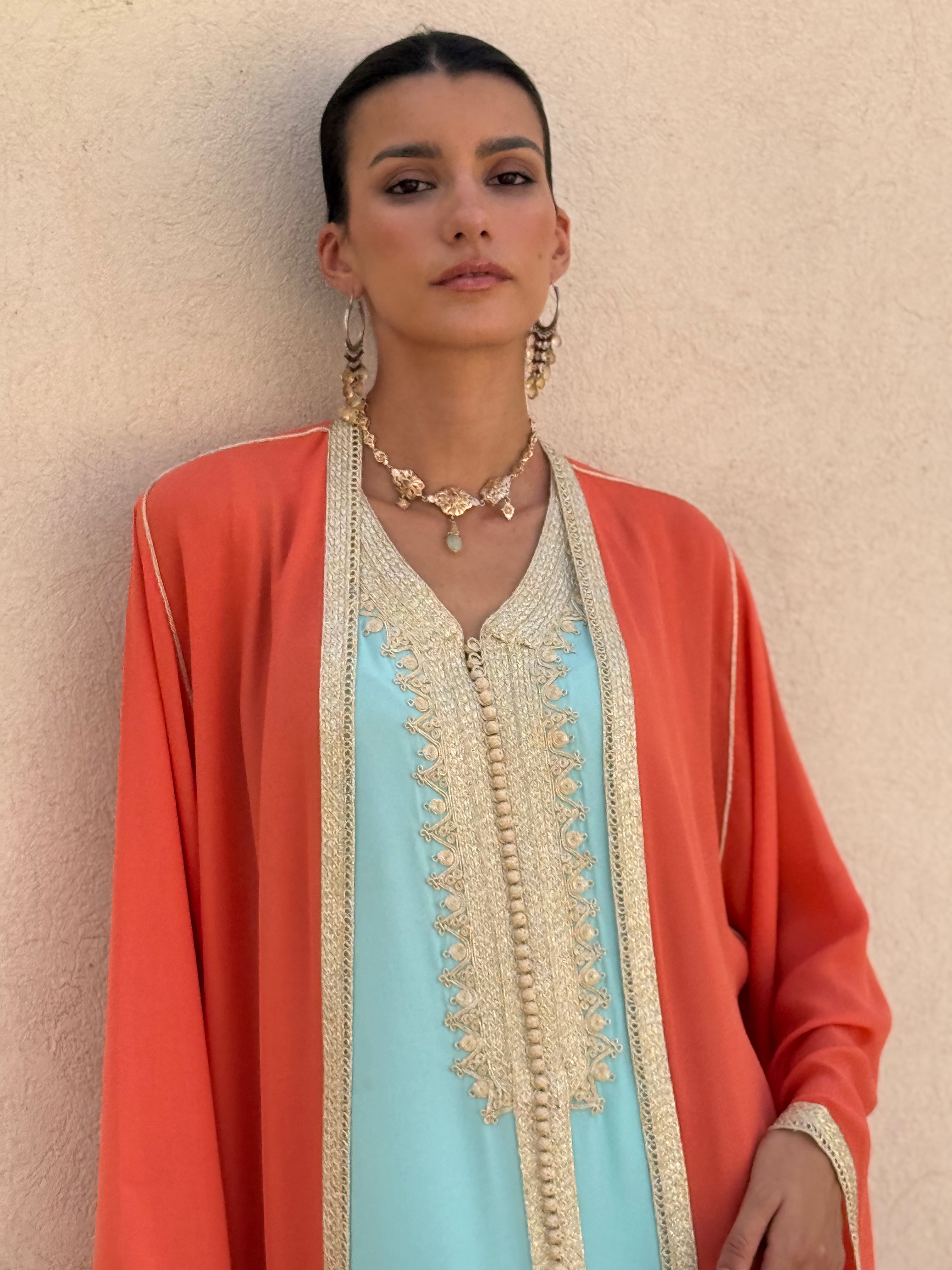 Faten Two-Piece Kaftan by Moroccan Touch